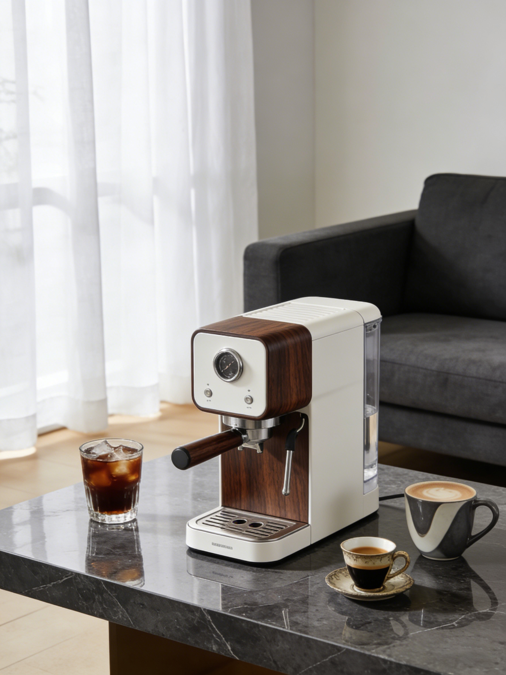 实木椅在另一个家居场景中溶图后