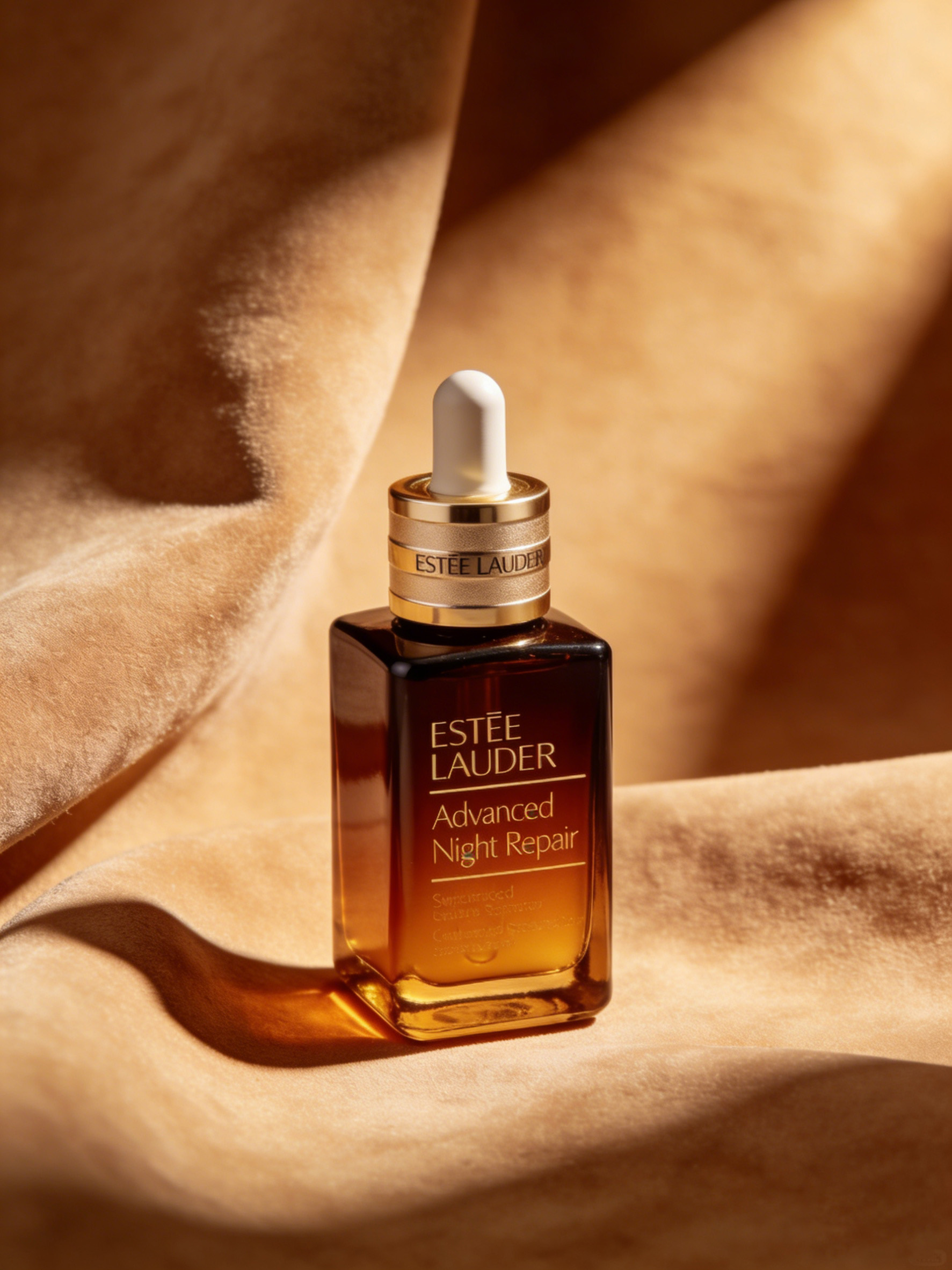 精华液溶图后与丝绒背景完美融合