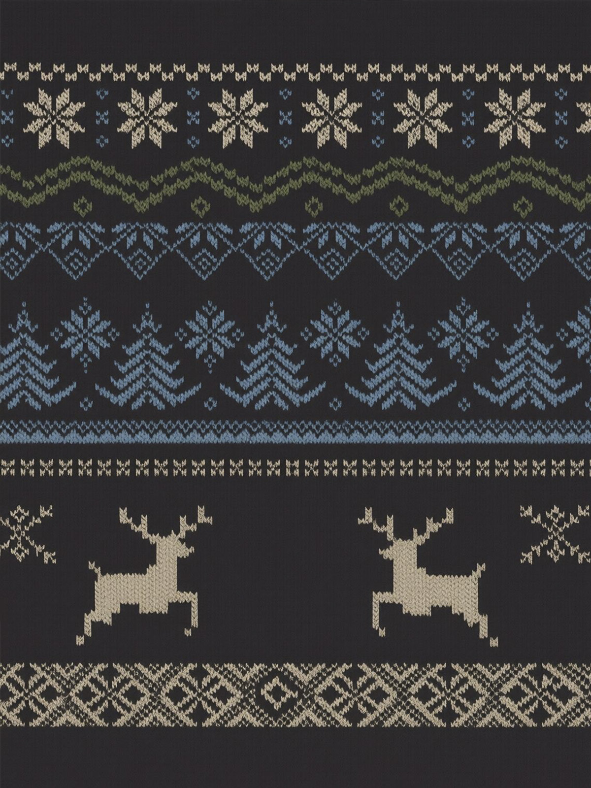 提取后的麋鹿编织纹样