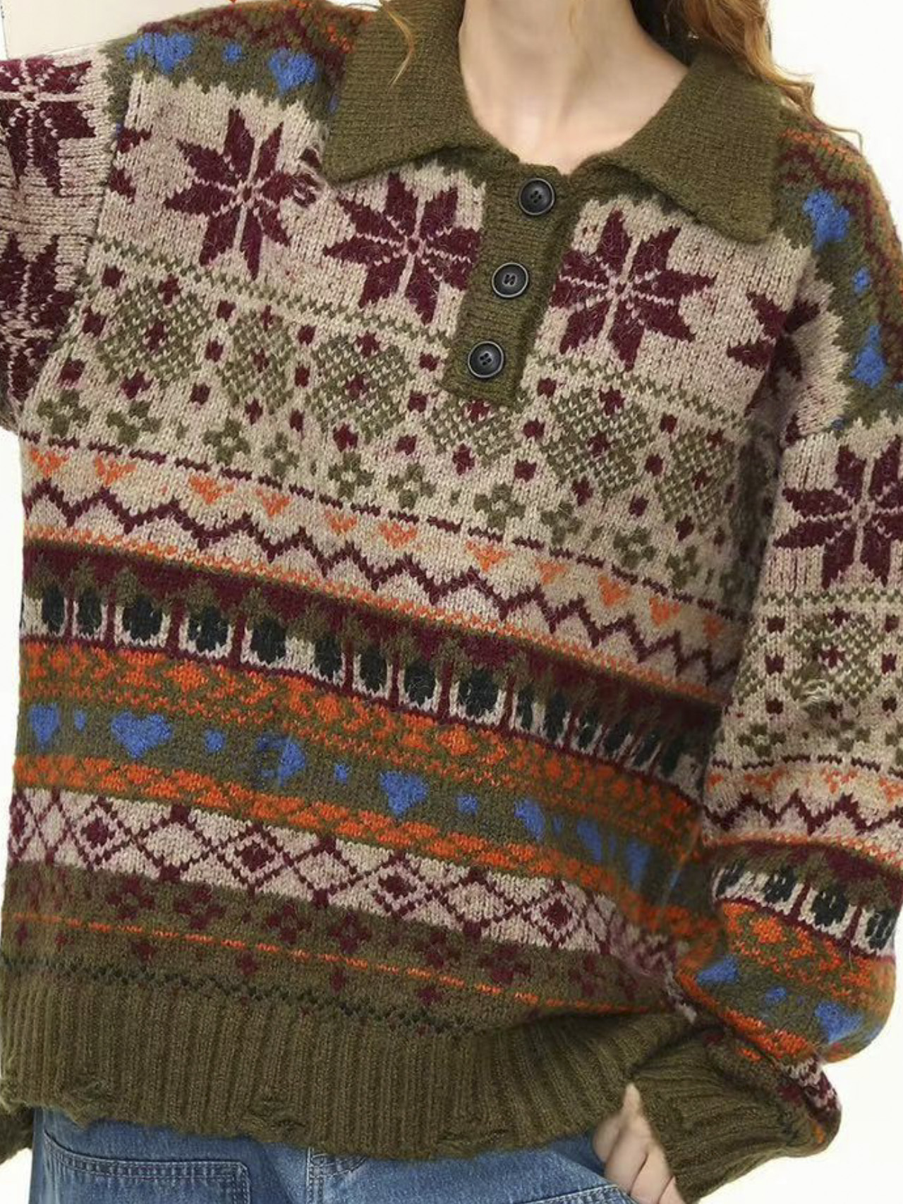 费尔岛花纹毛衣原图