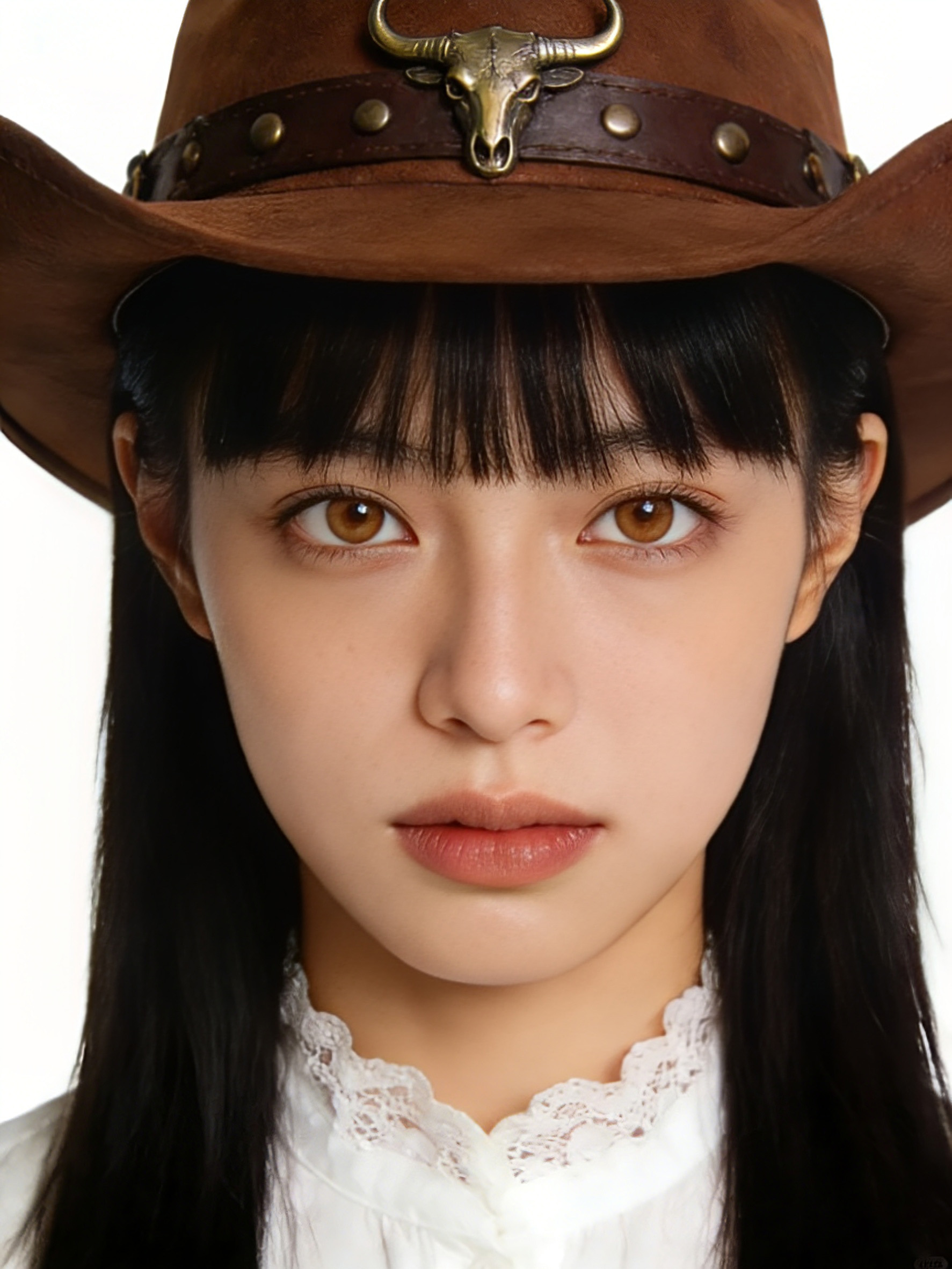 鼻翼区域修图后