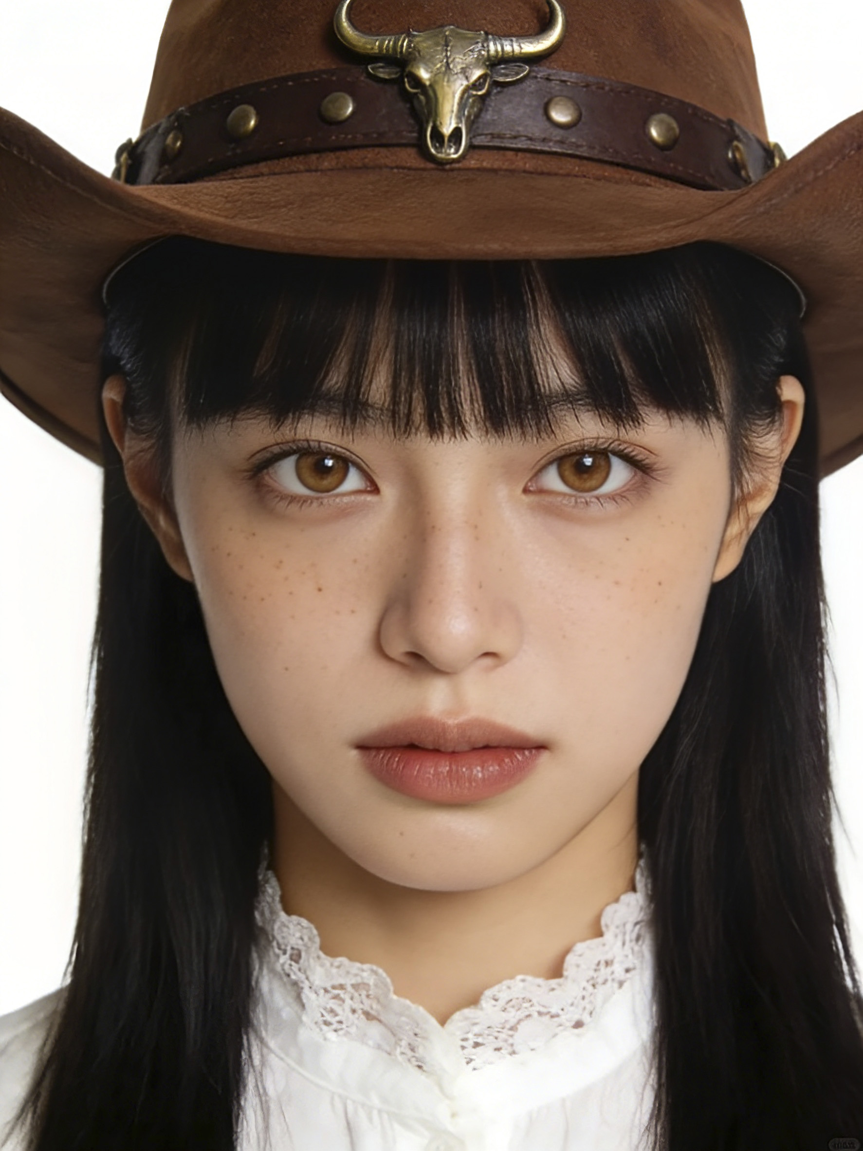 鼻翼区域修图前