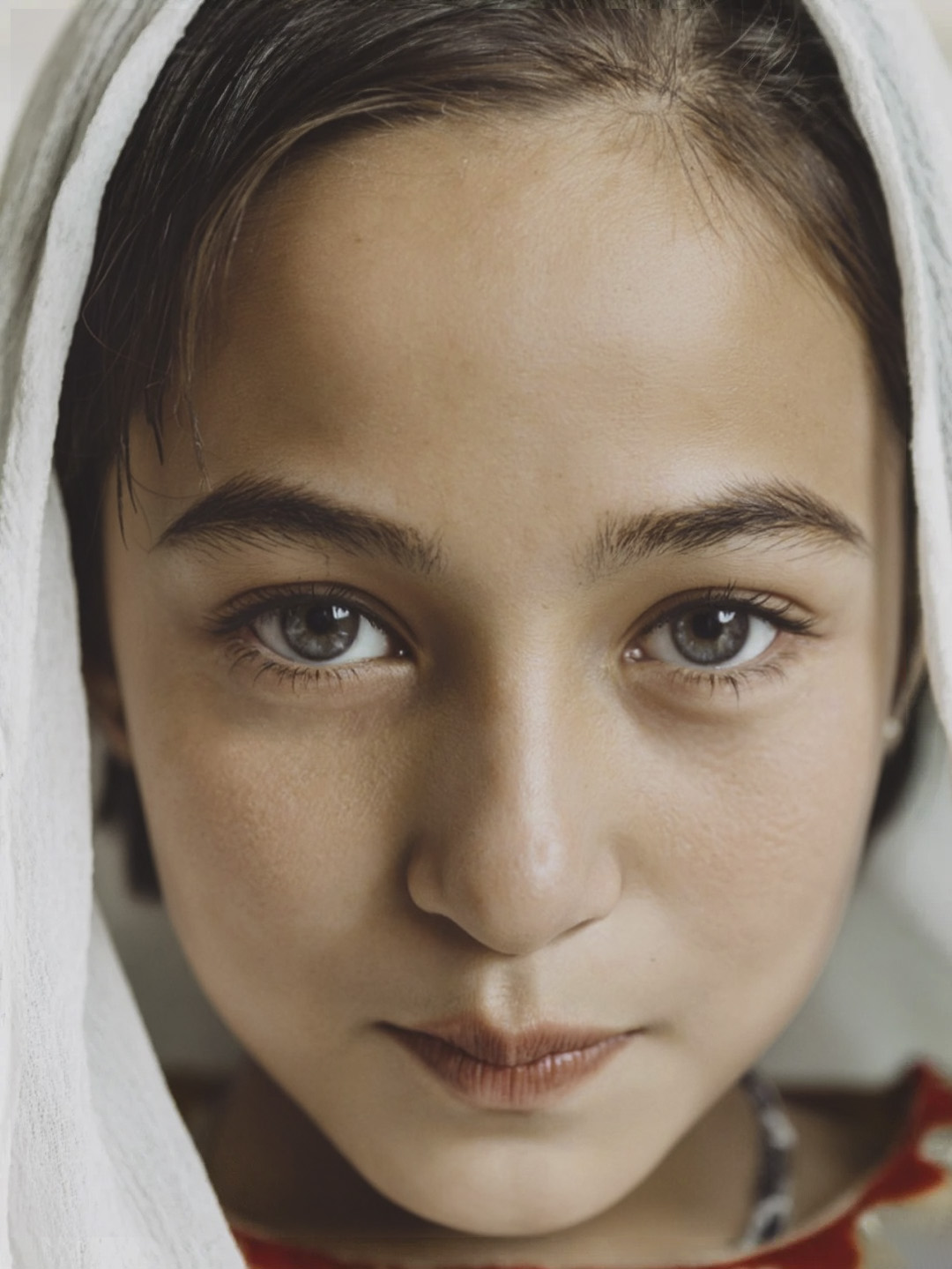 儿童写真修图后皮肤干净自然