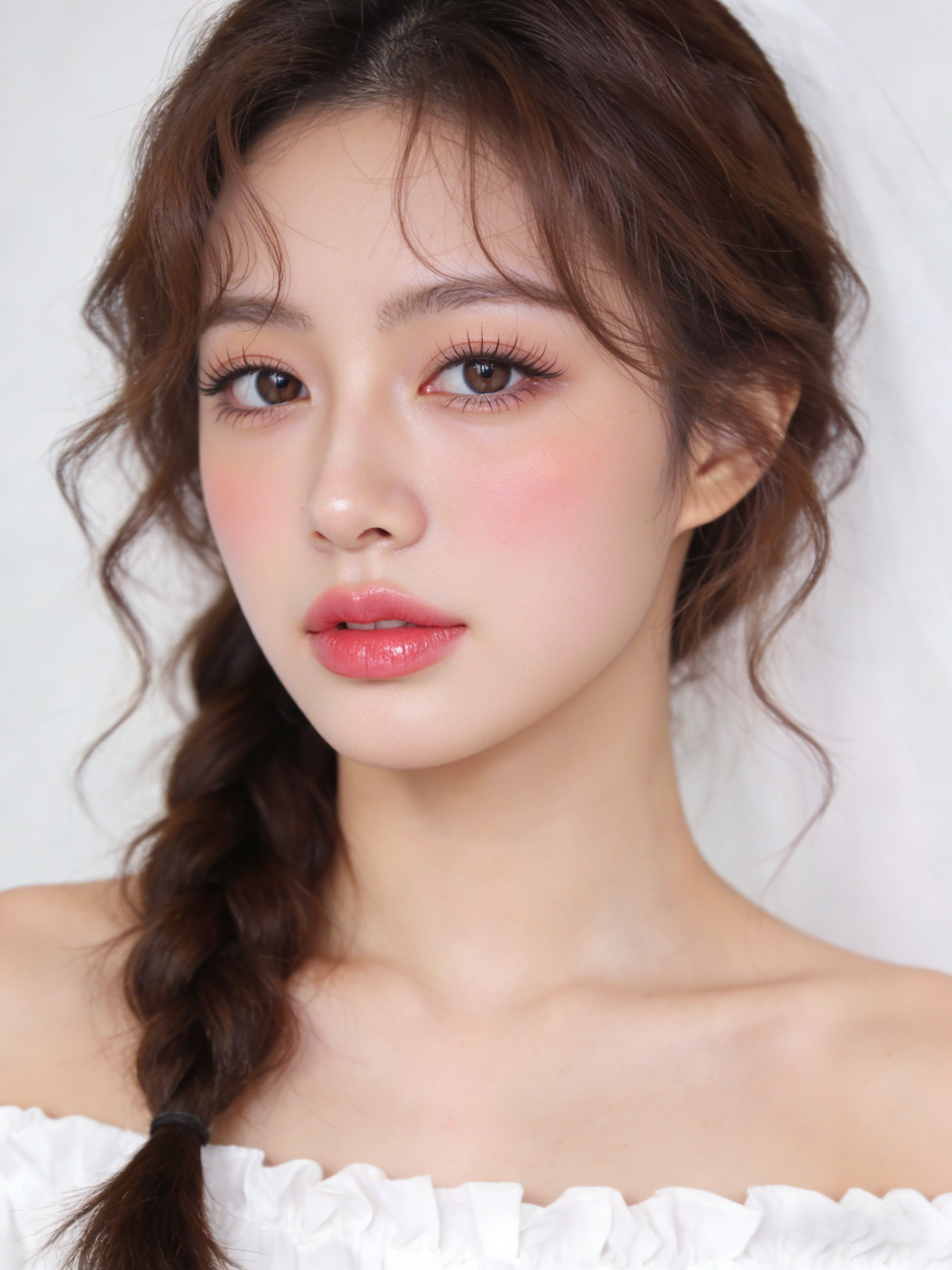 红肿痘印修图后