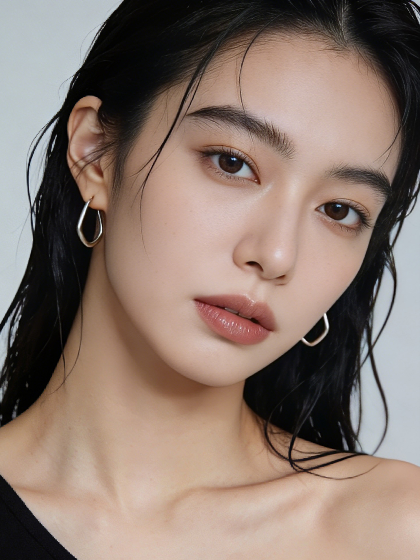 商业人像修图后皮肤通透立体