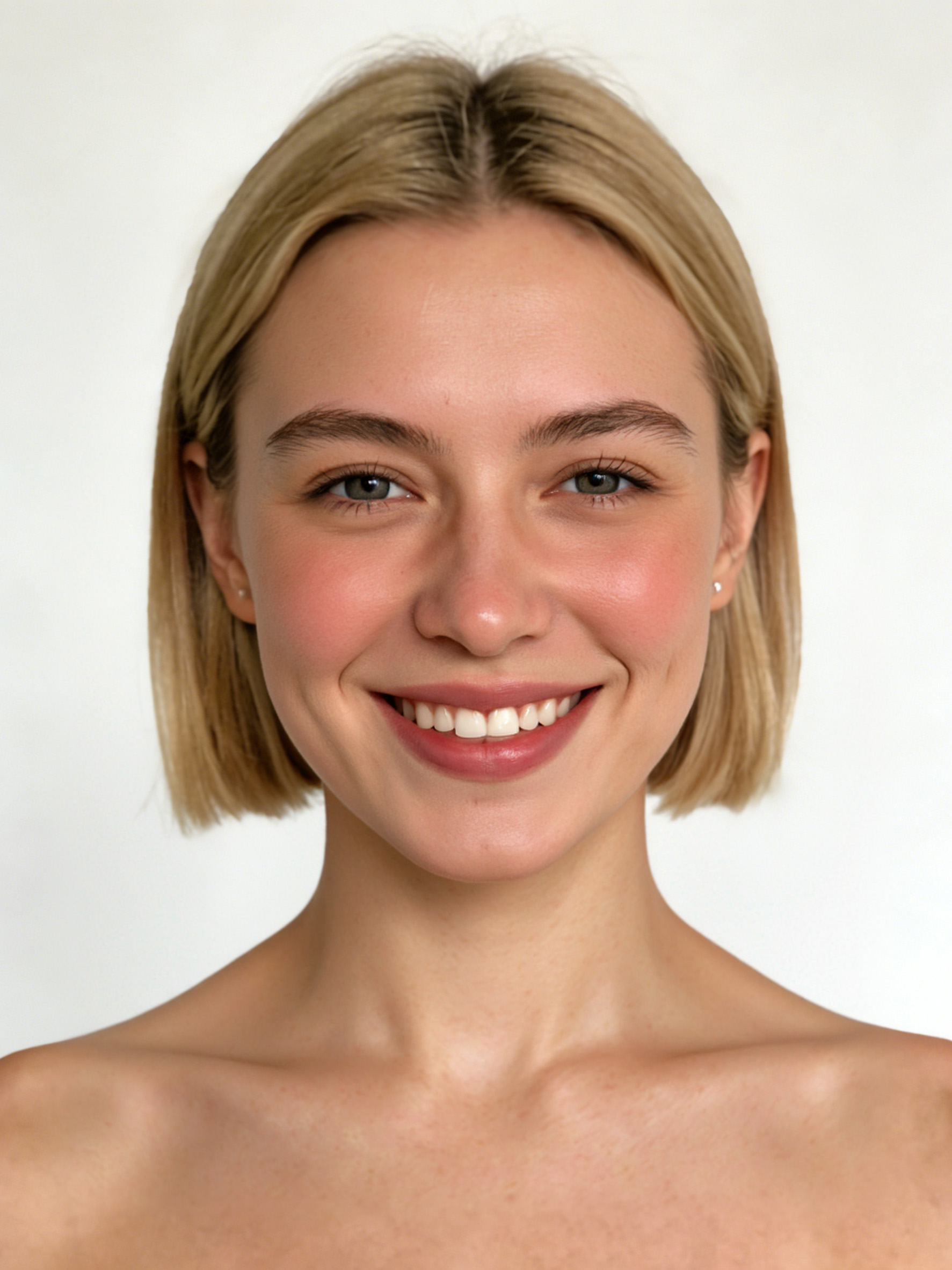 侧脸人像修图后