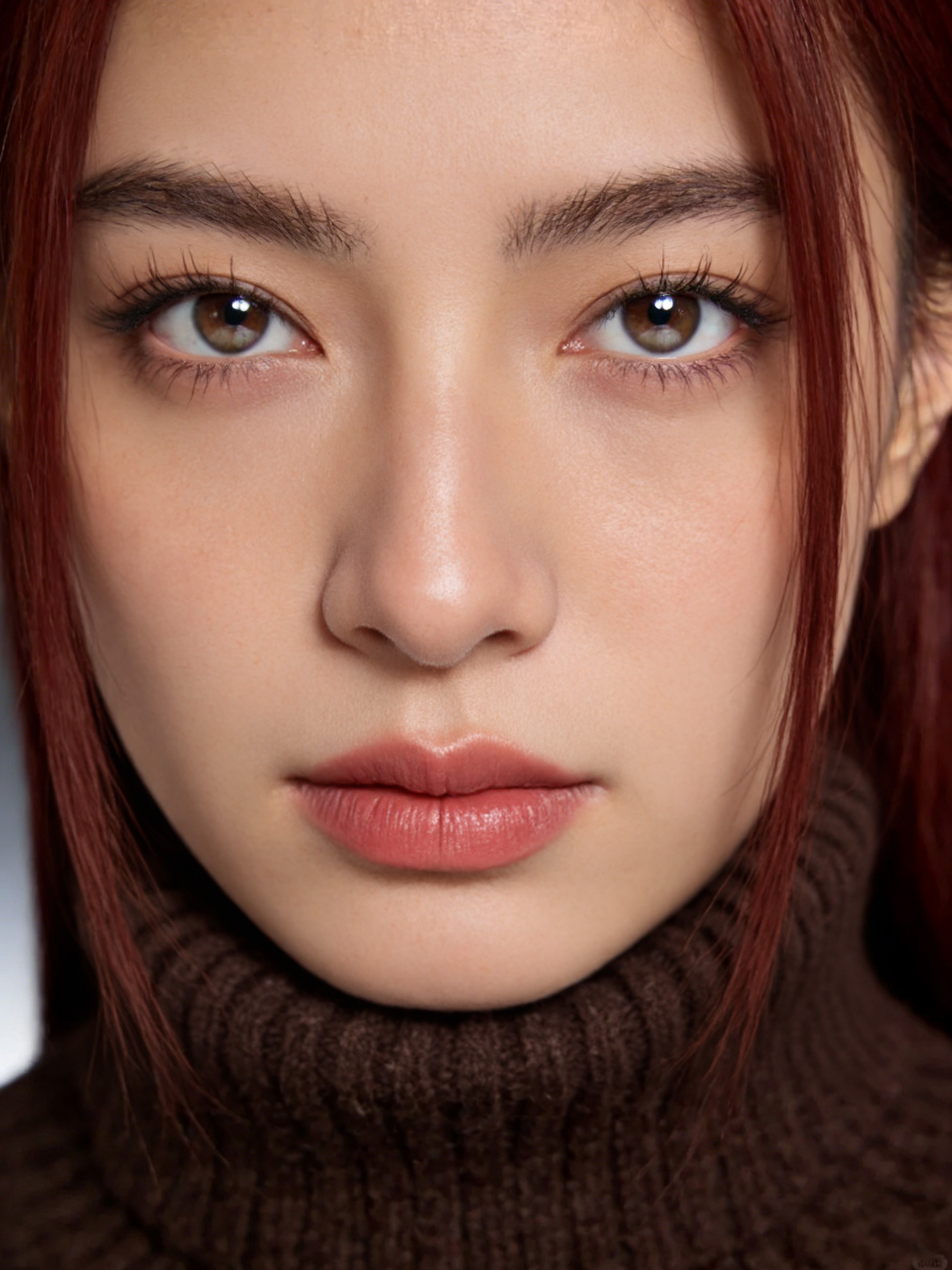 全脸范围修图后:整体肤质改善 第三组修图后