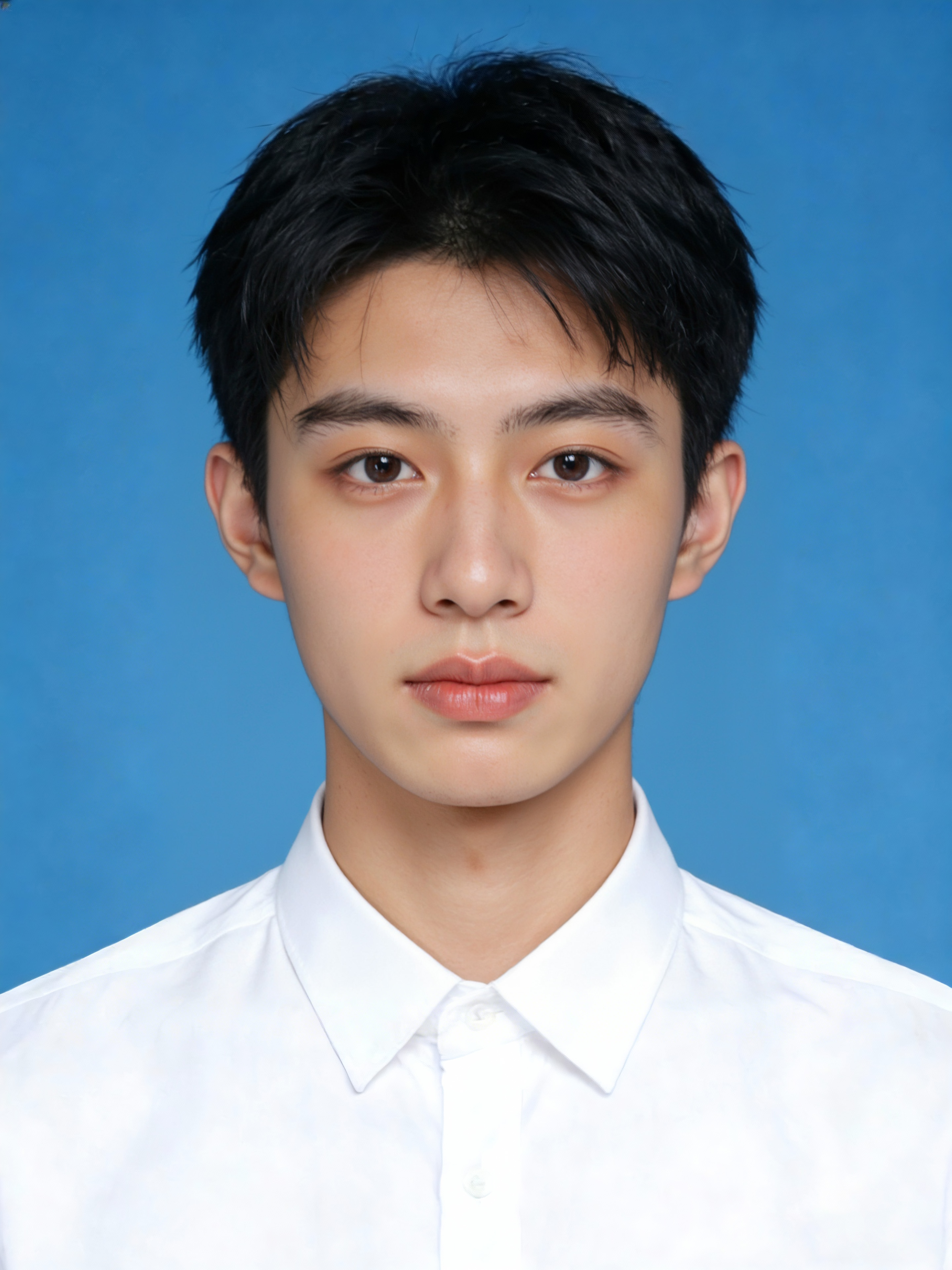 全脸特写修图后