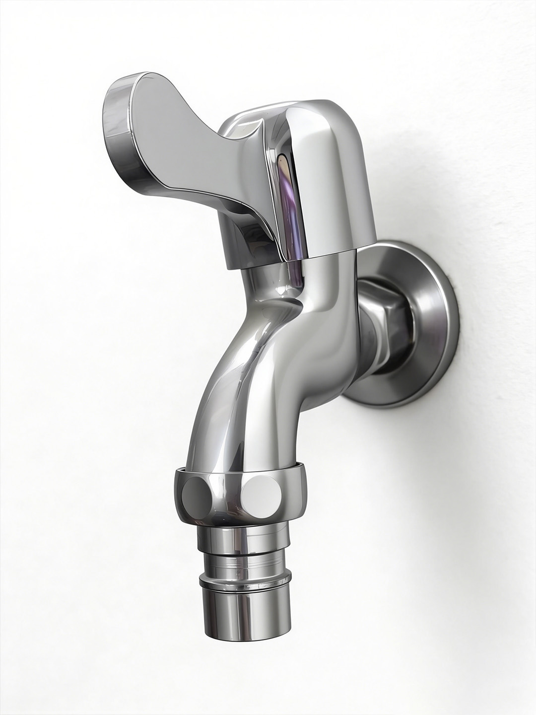 水龙头精修后金属光泽干净