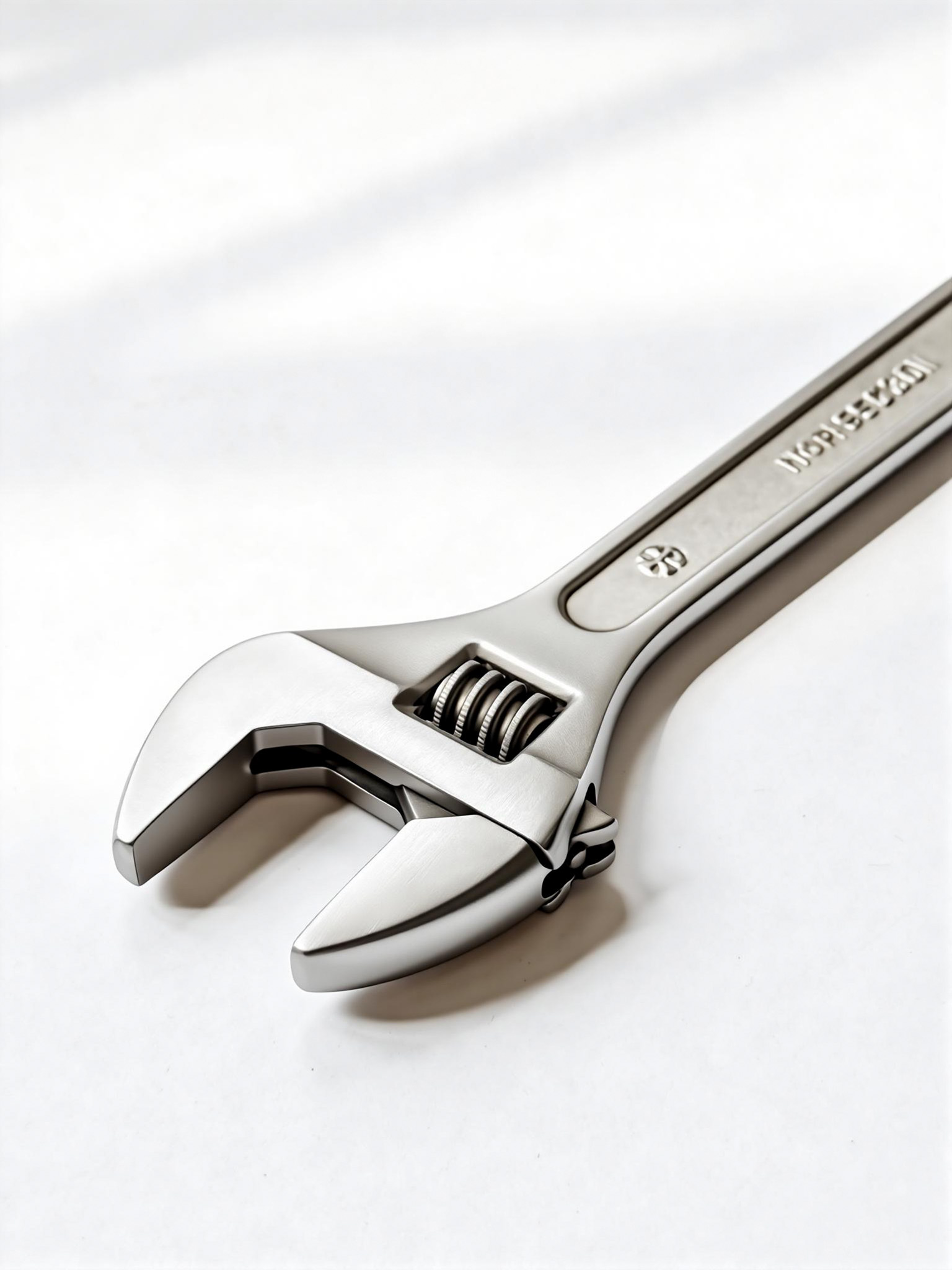 扳手精修后金属拉丝纹理清晰