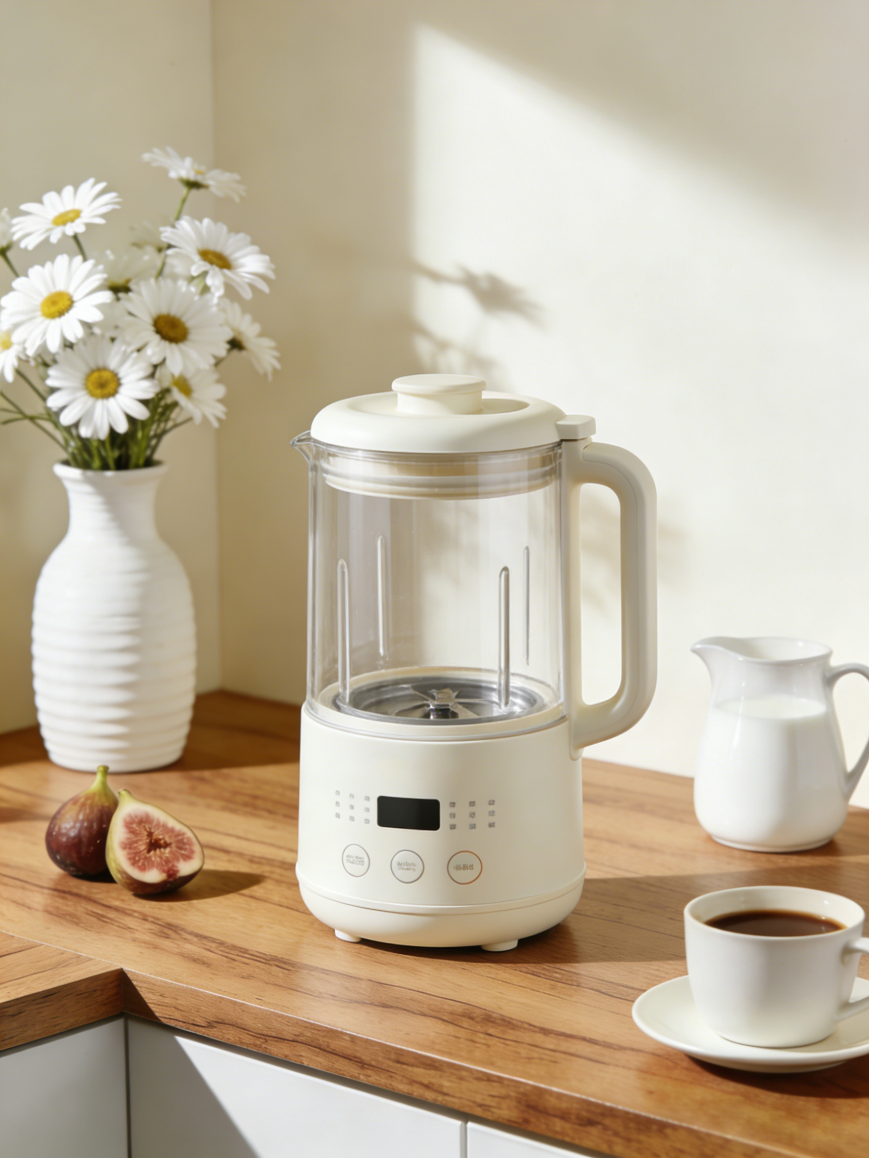 破壁机融入厨房场景光影自然