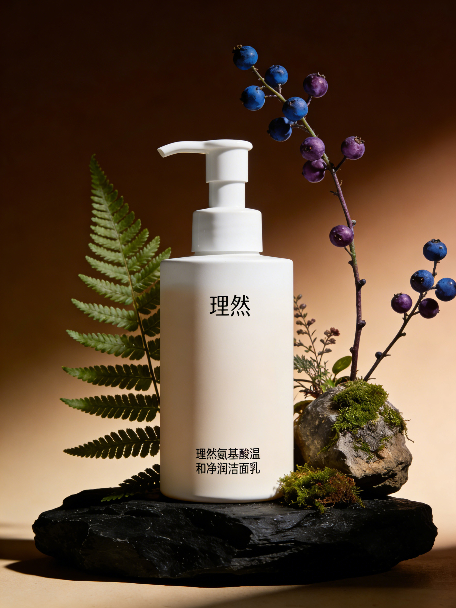 洁面乳迁移到场景后效果图