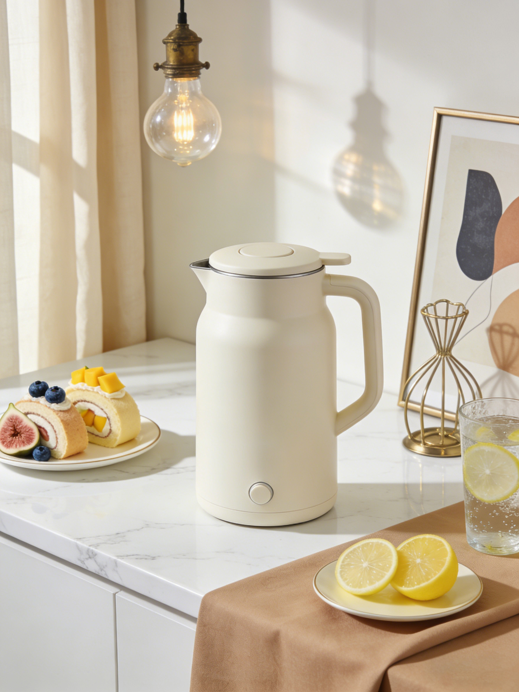 保温水壶迁移到场景后效果