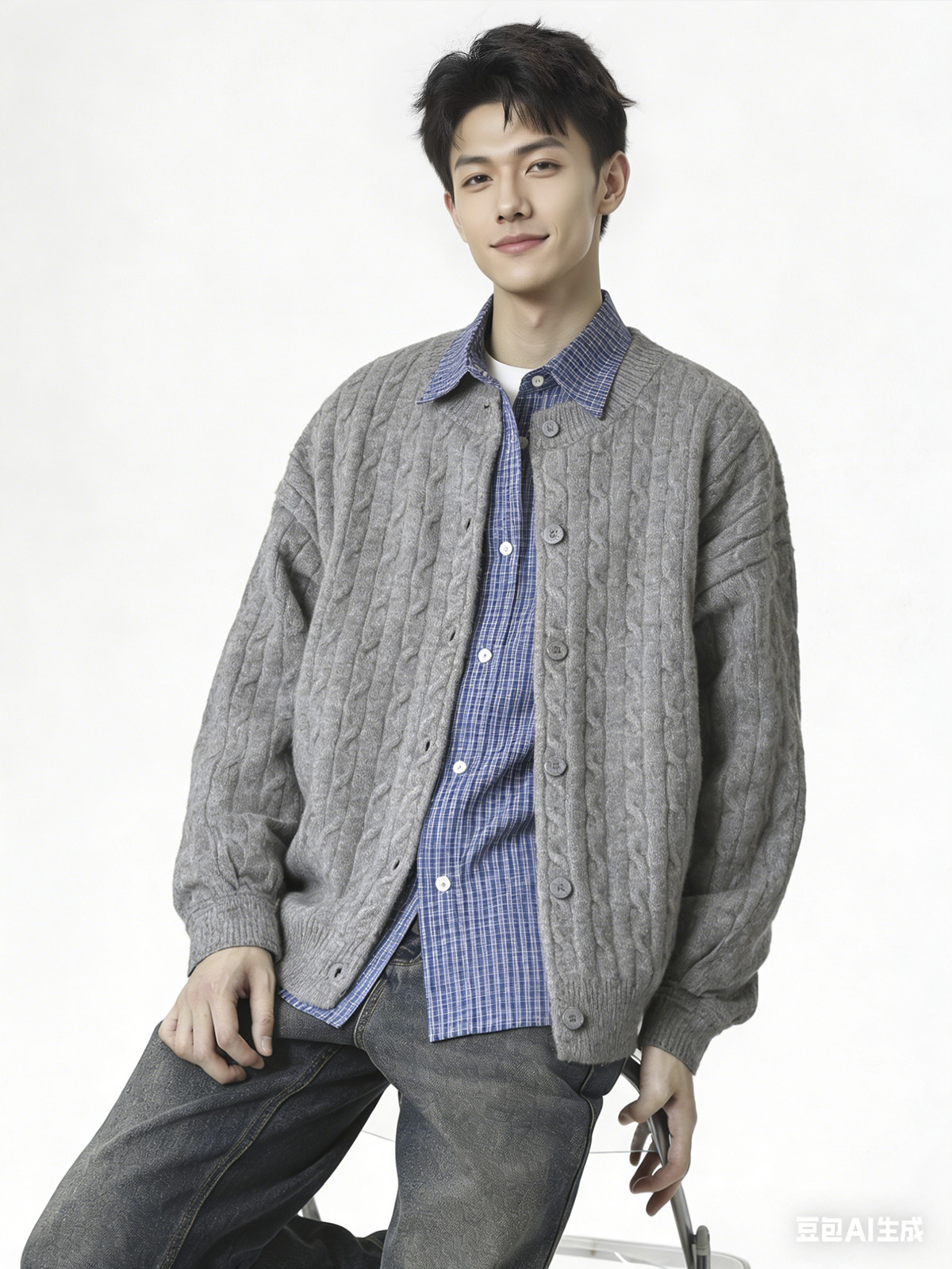 第二款冬装上身后的效果