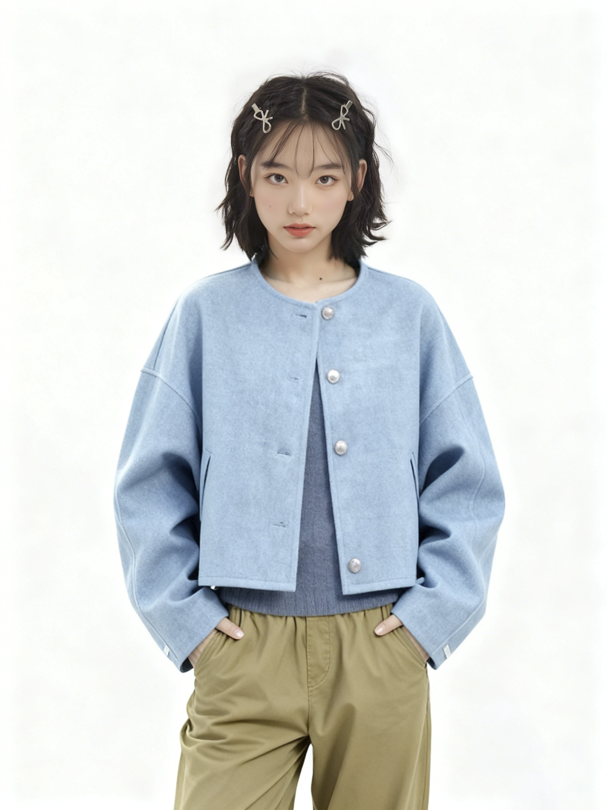 第二组搭配上身后