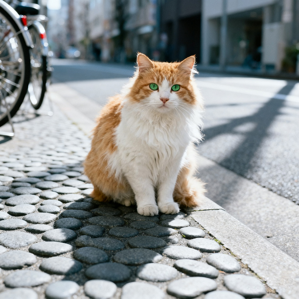 猫咪摆件融合后