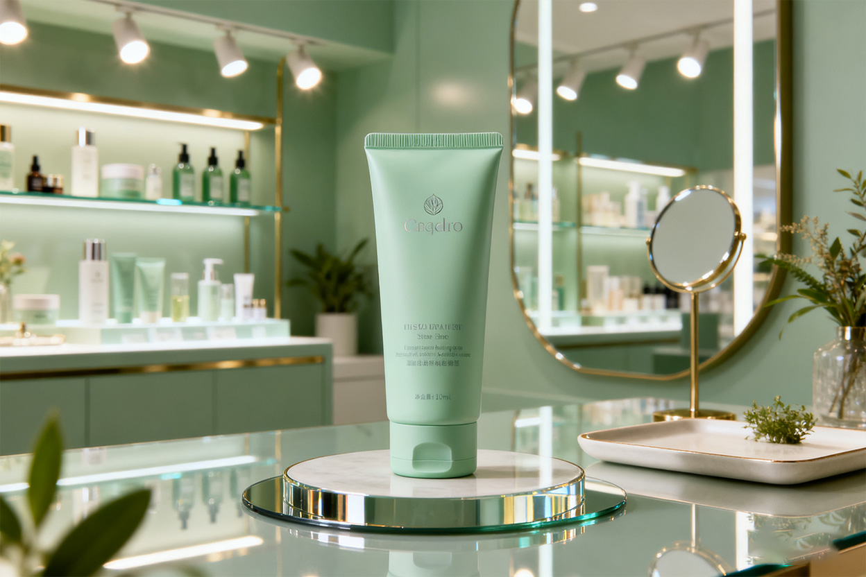 洗面奶换背景后的效果