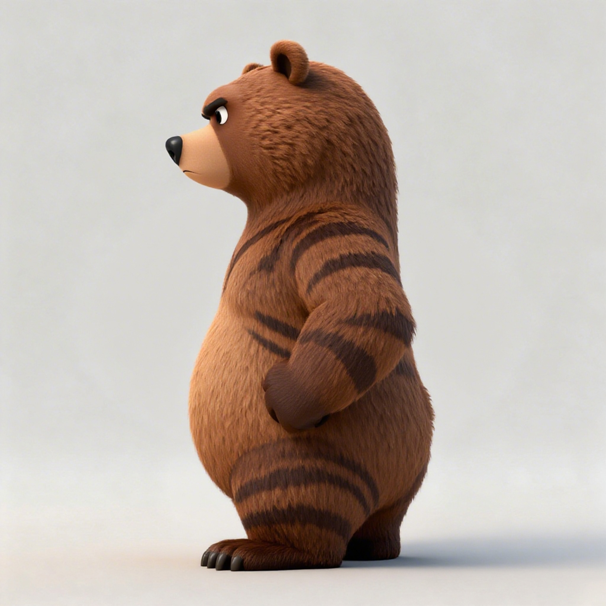 卡通熊侧视图生成结果