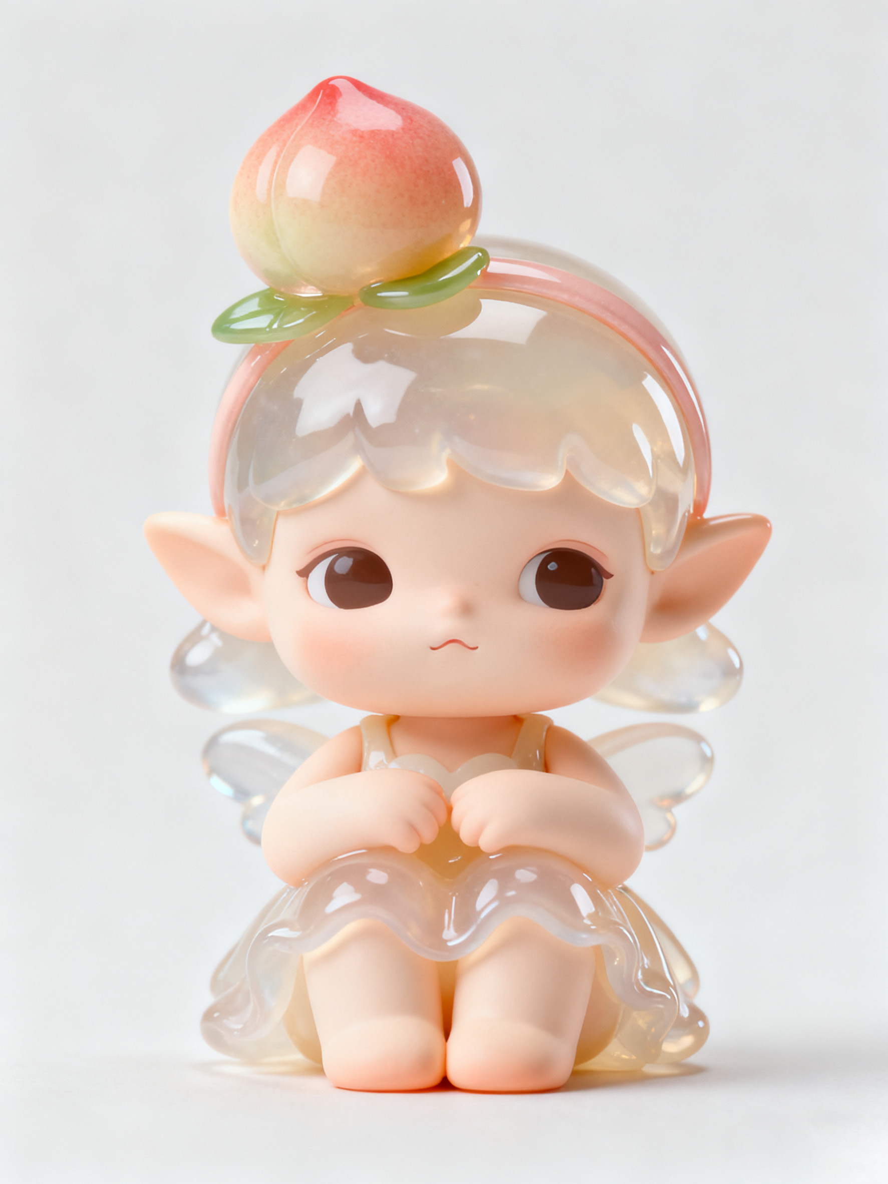 水晶精灵潮玩正面图