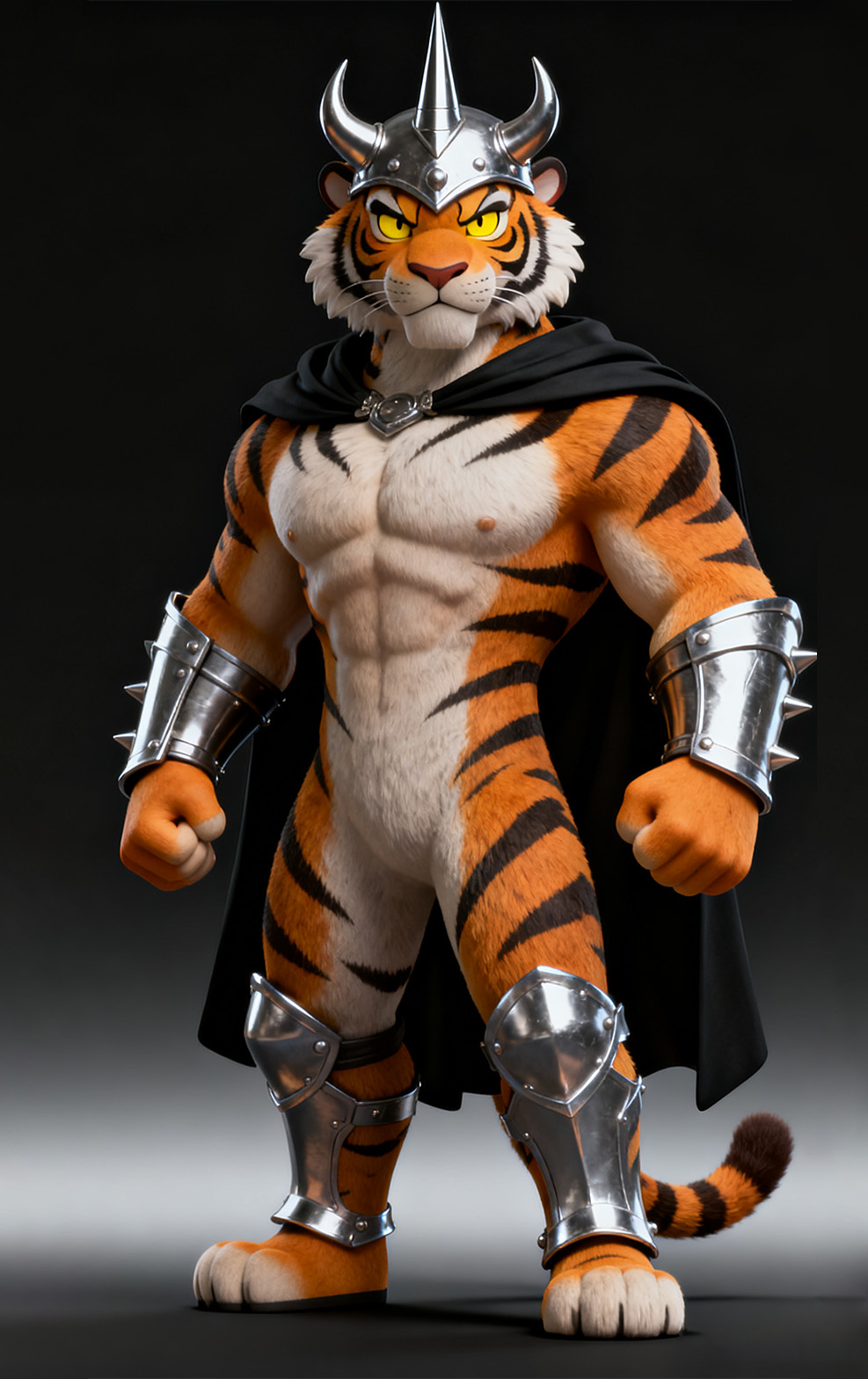 卡通老虎正面角色图