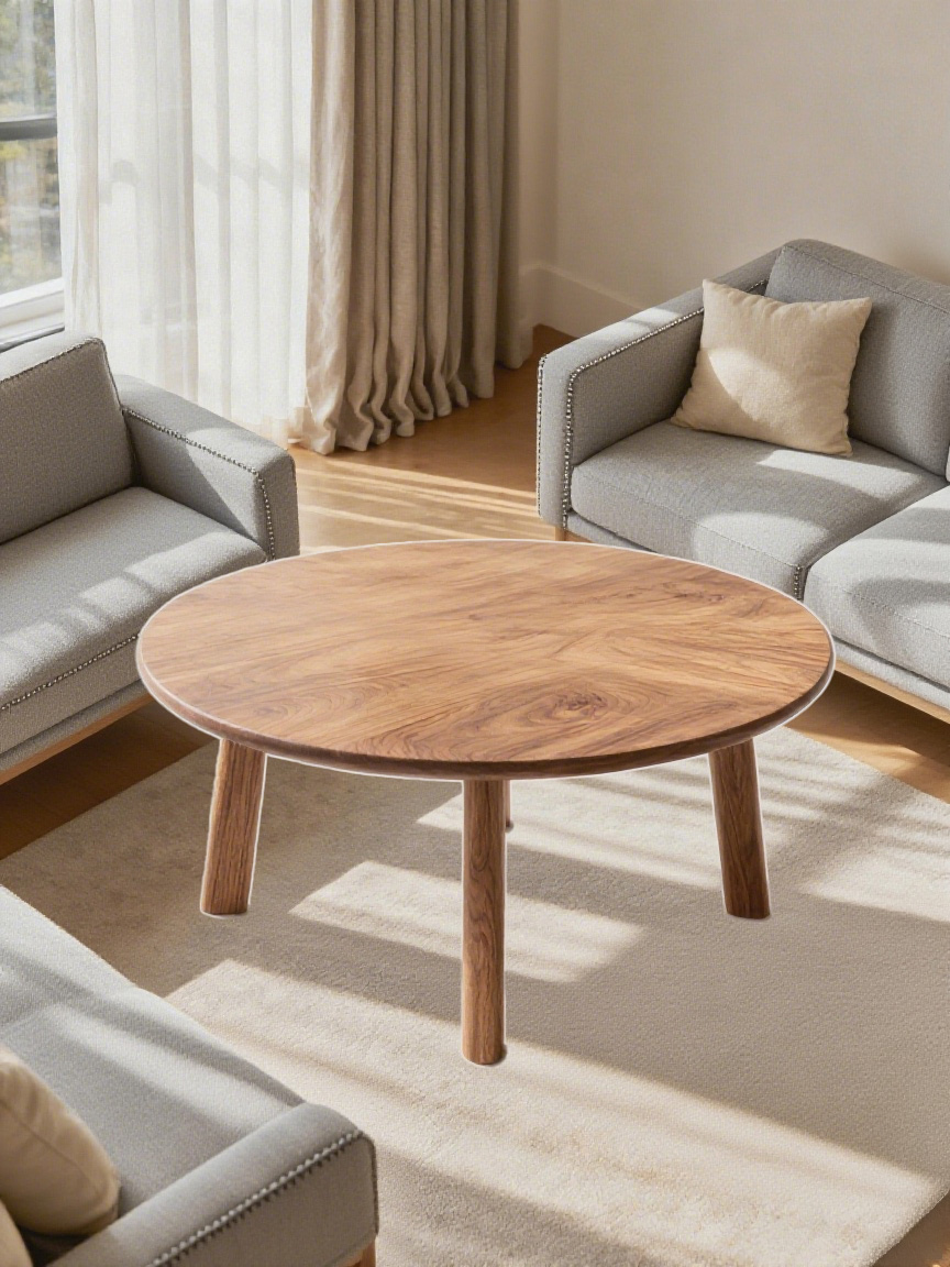 茶几与客厅场景透视角度不匹配