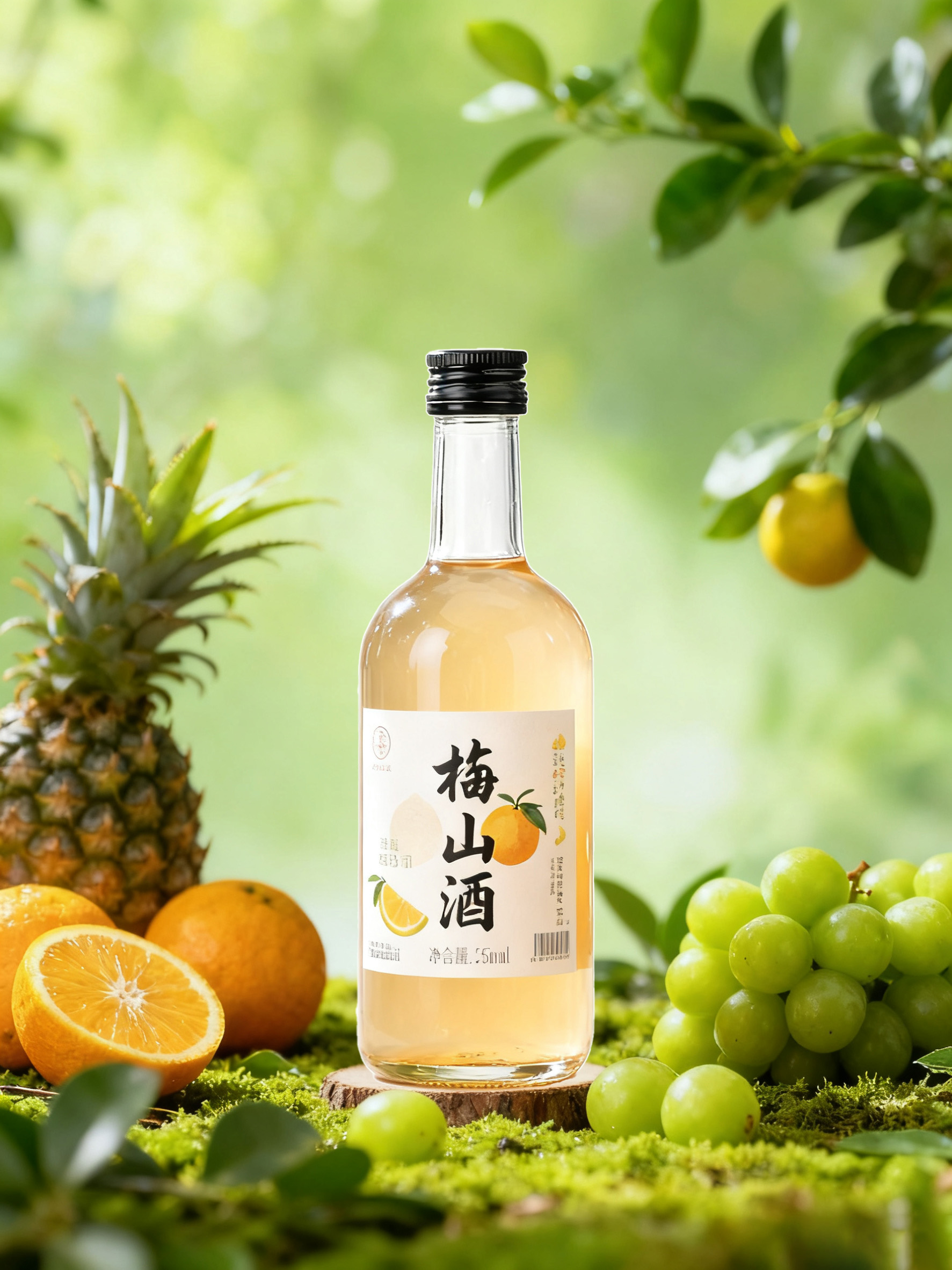 香水瓶在另一场景中溶图前