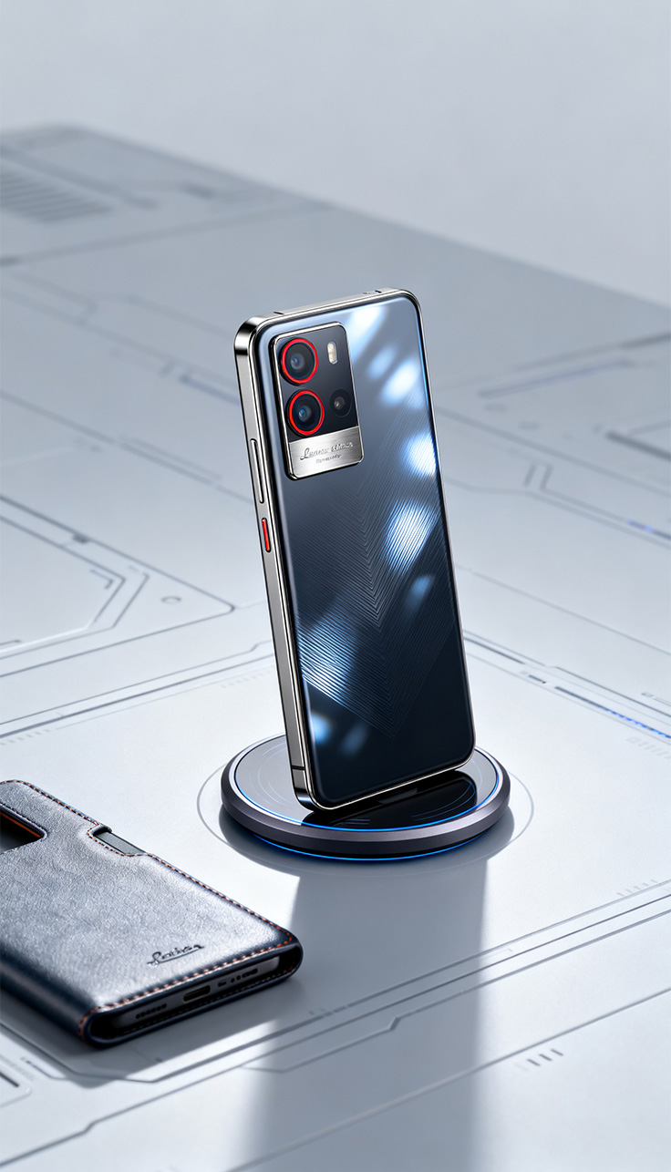 手机融图后完美融入科技感场景