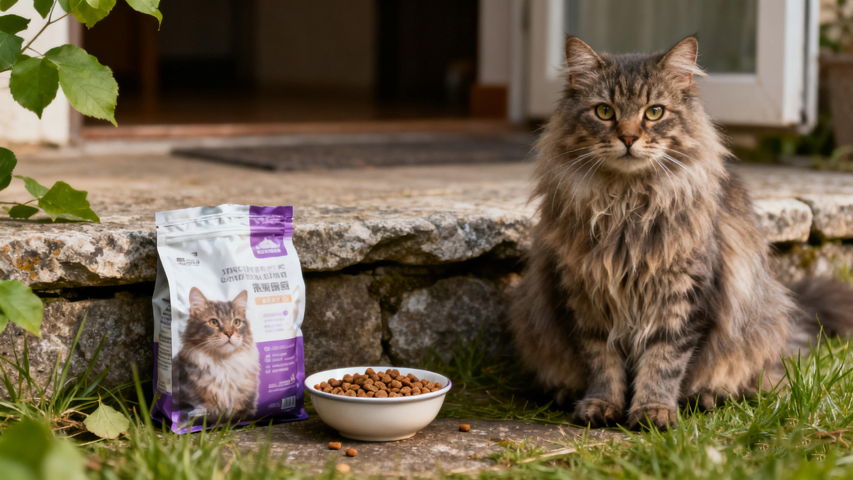 猫咪融入室内场景的效果