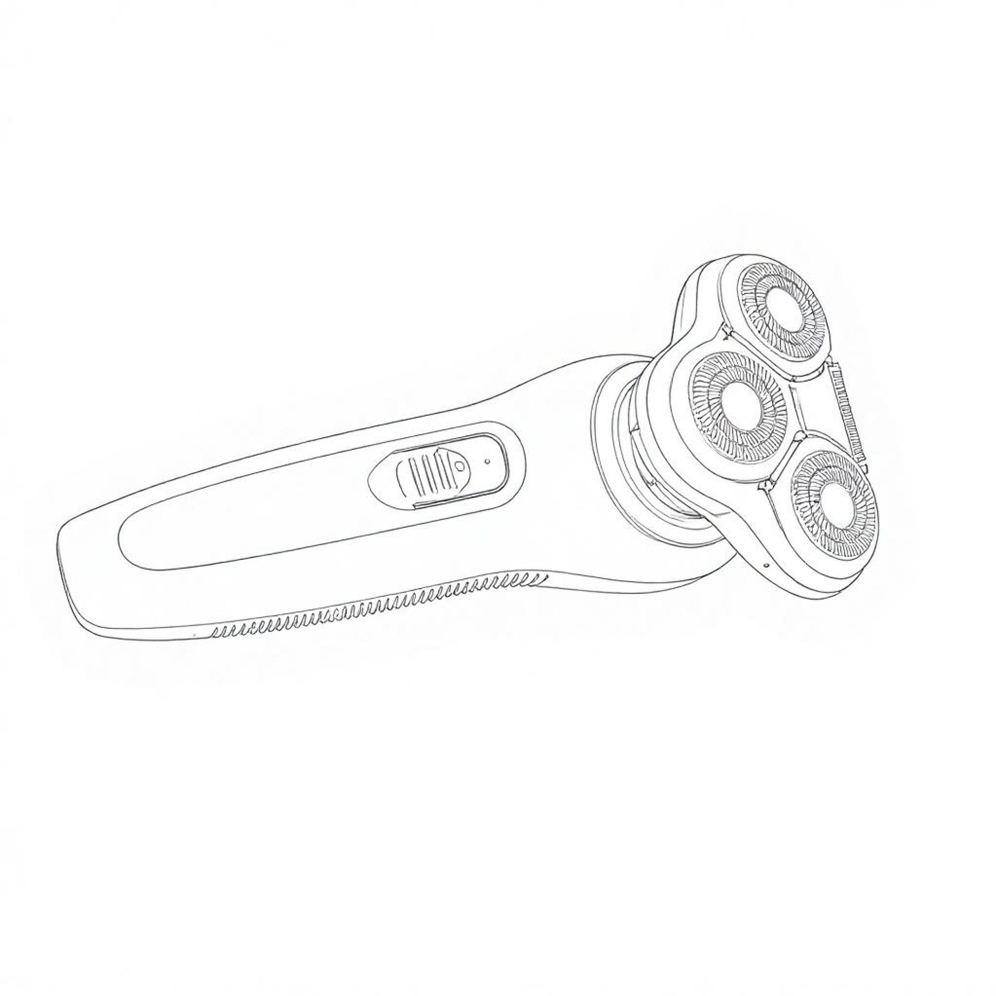 剃须刀线稿提取结果