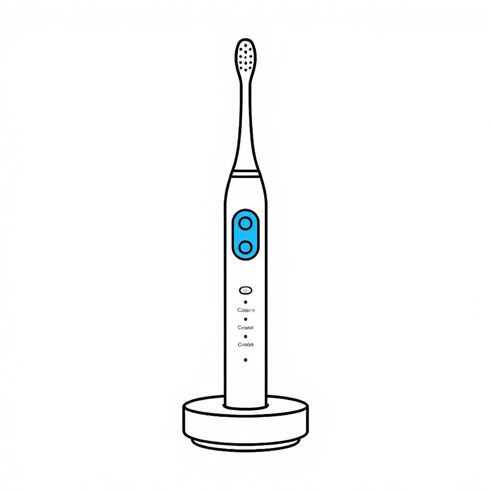 电动牙刷线稿提取结果