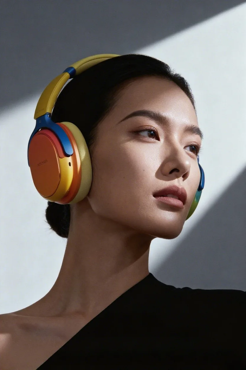 耳机产品原图 耳机局部重绘前原始颜色