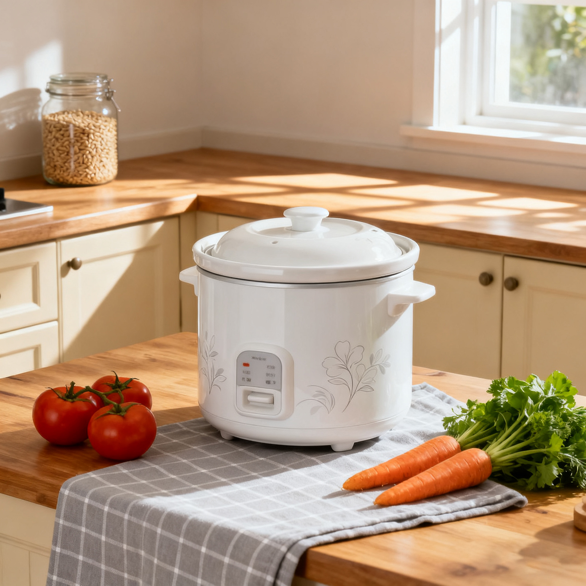 电饭锅迁移前白底图和场景图