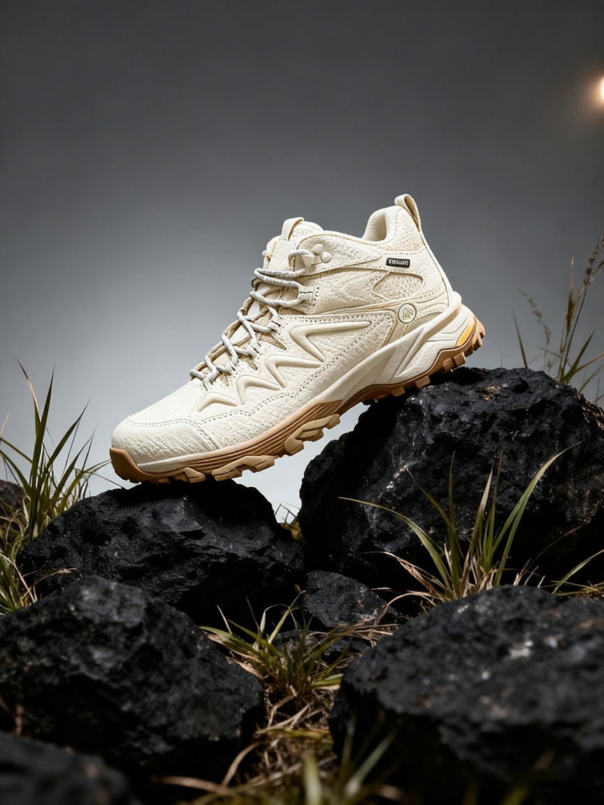 运动鞋迁移后放在场景中