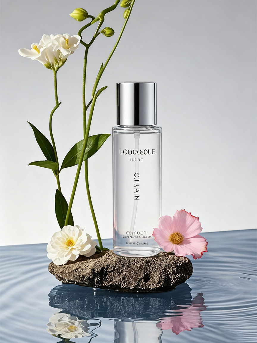 水乳护肤品迁移到场景中