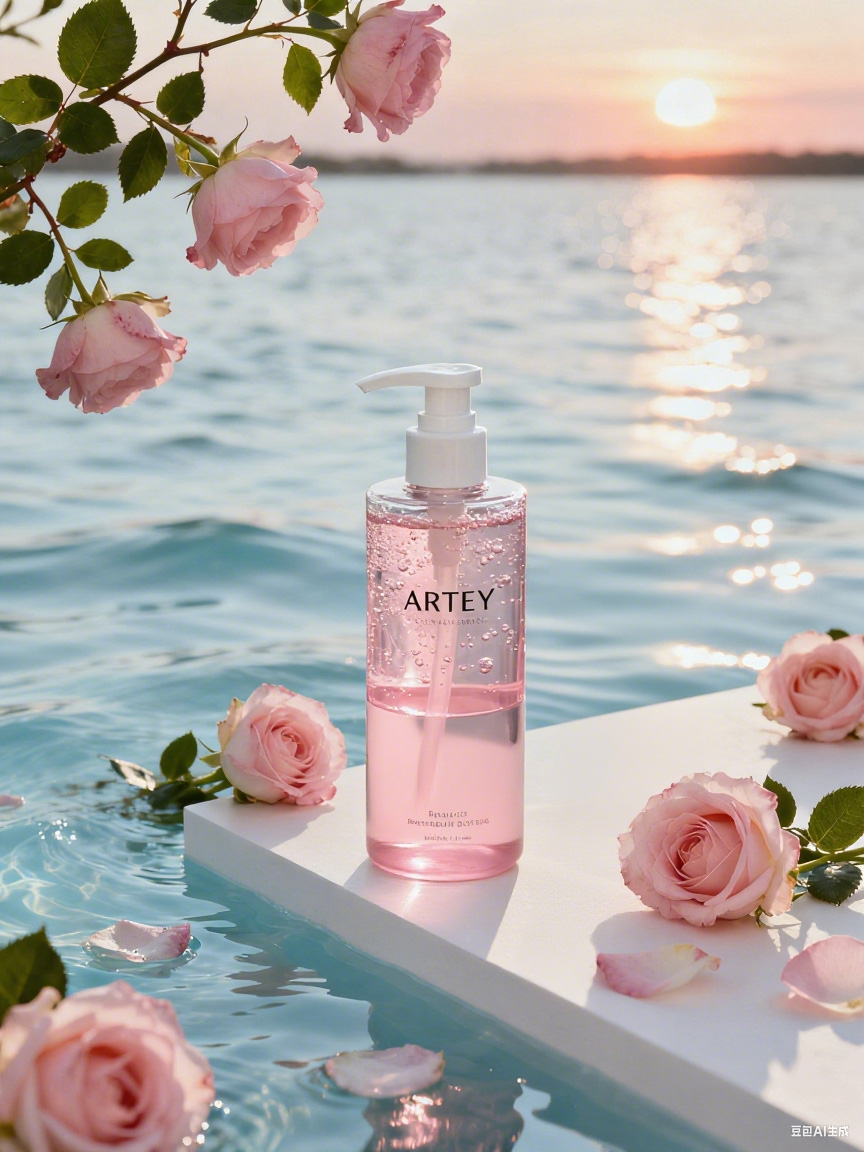 护肤品迁移到场景中效果