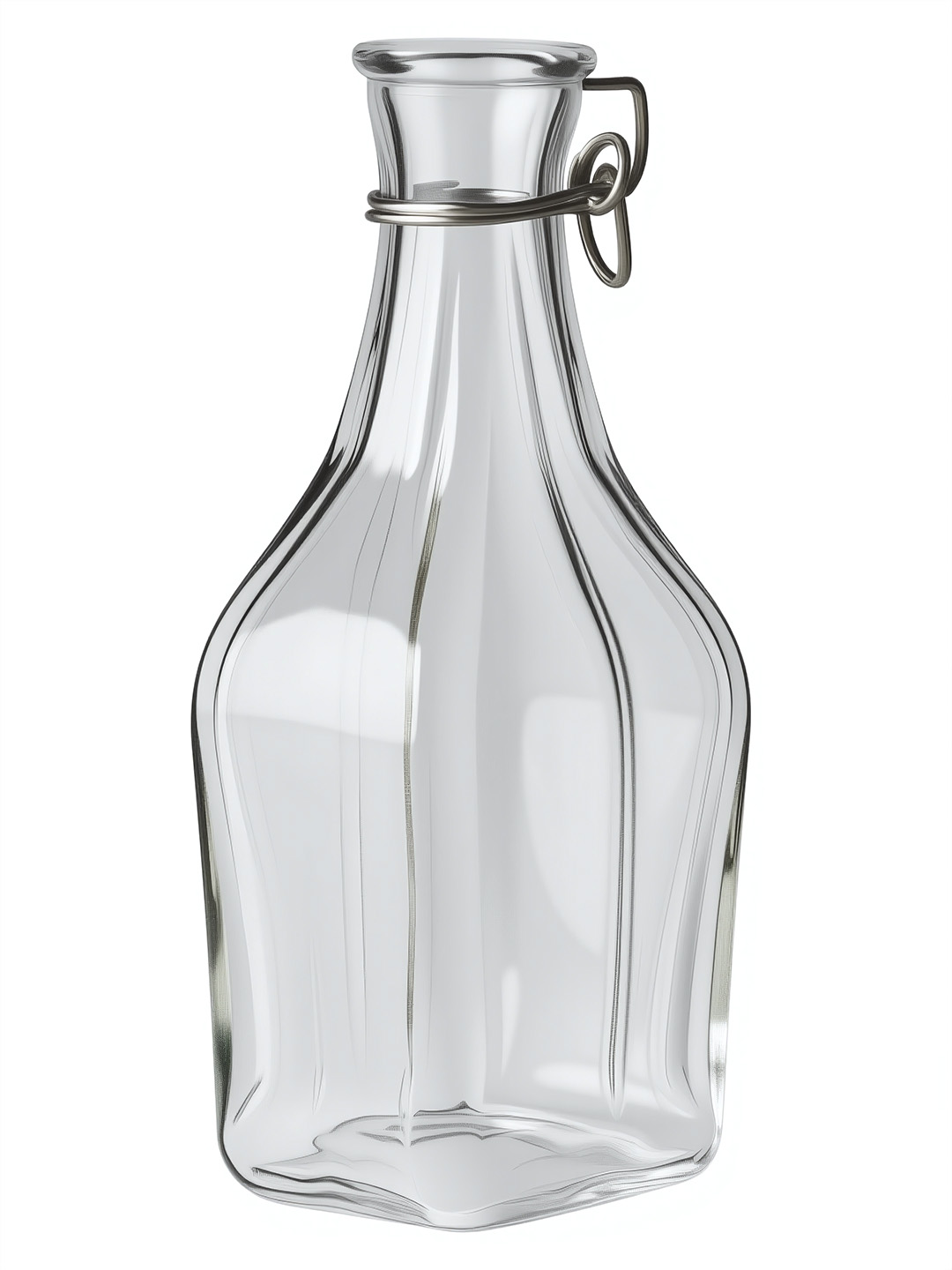 玻璃瓶精修后通透干净