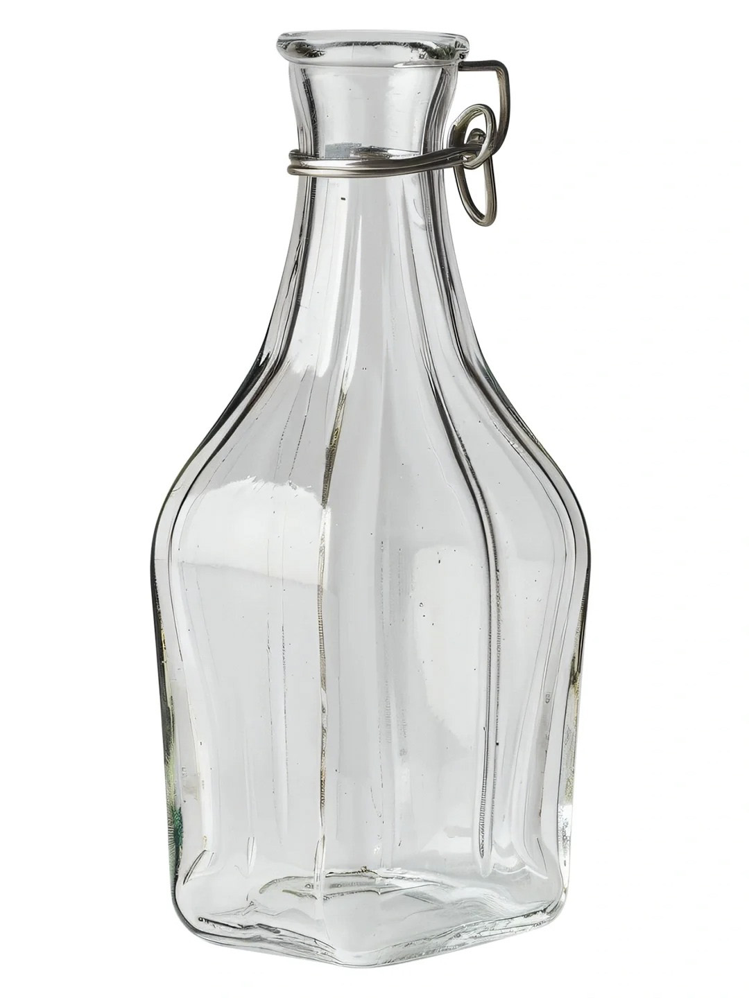 玻璃瓶精修前有灰尘反光不均