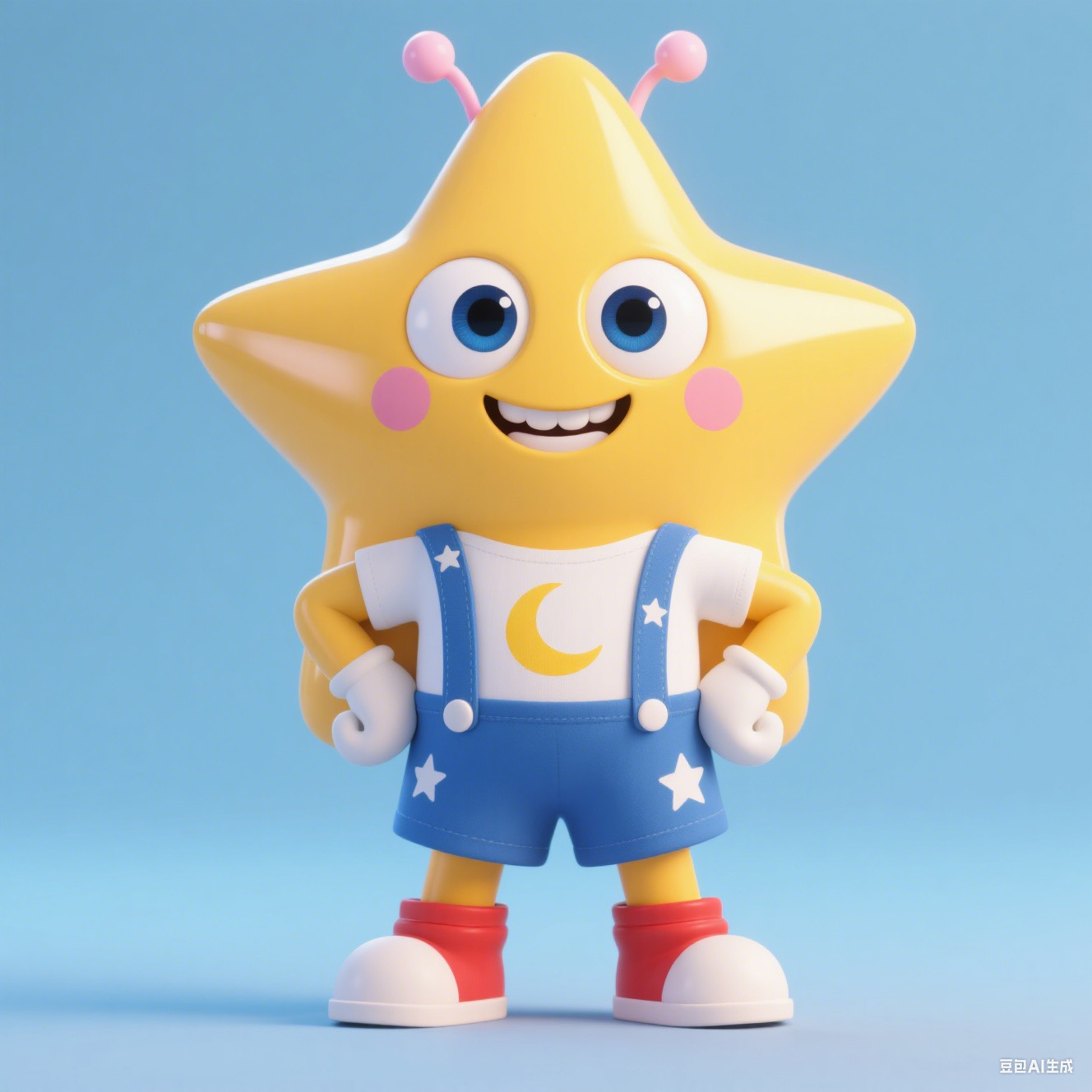 3D化的星星IP形象角色