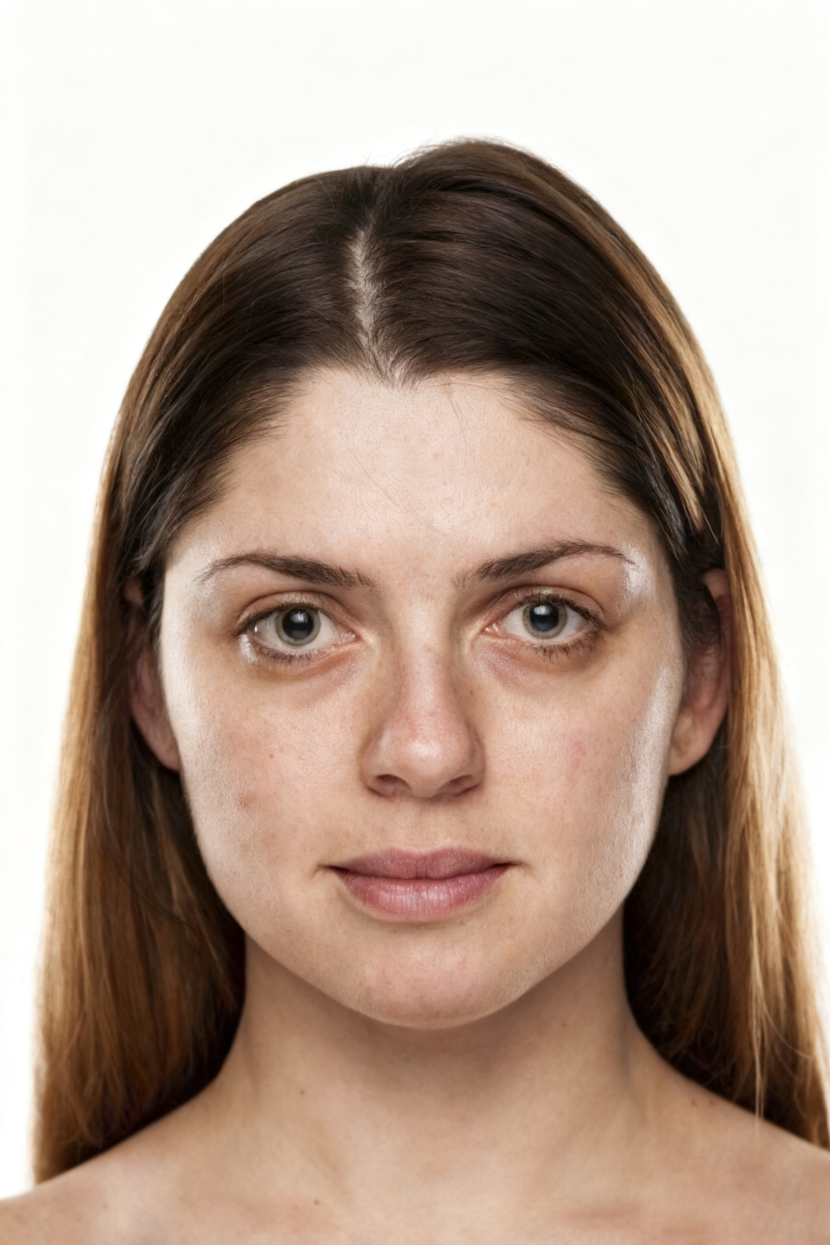 另一张人像修图前皮肤有瑕疵