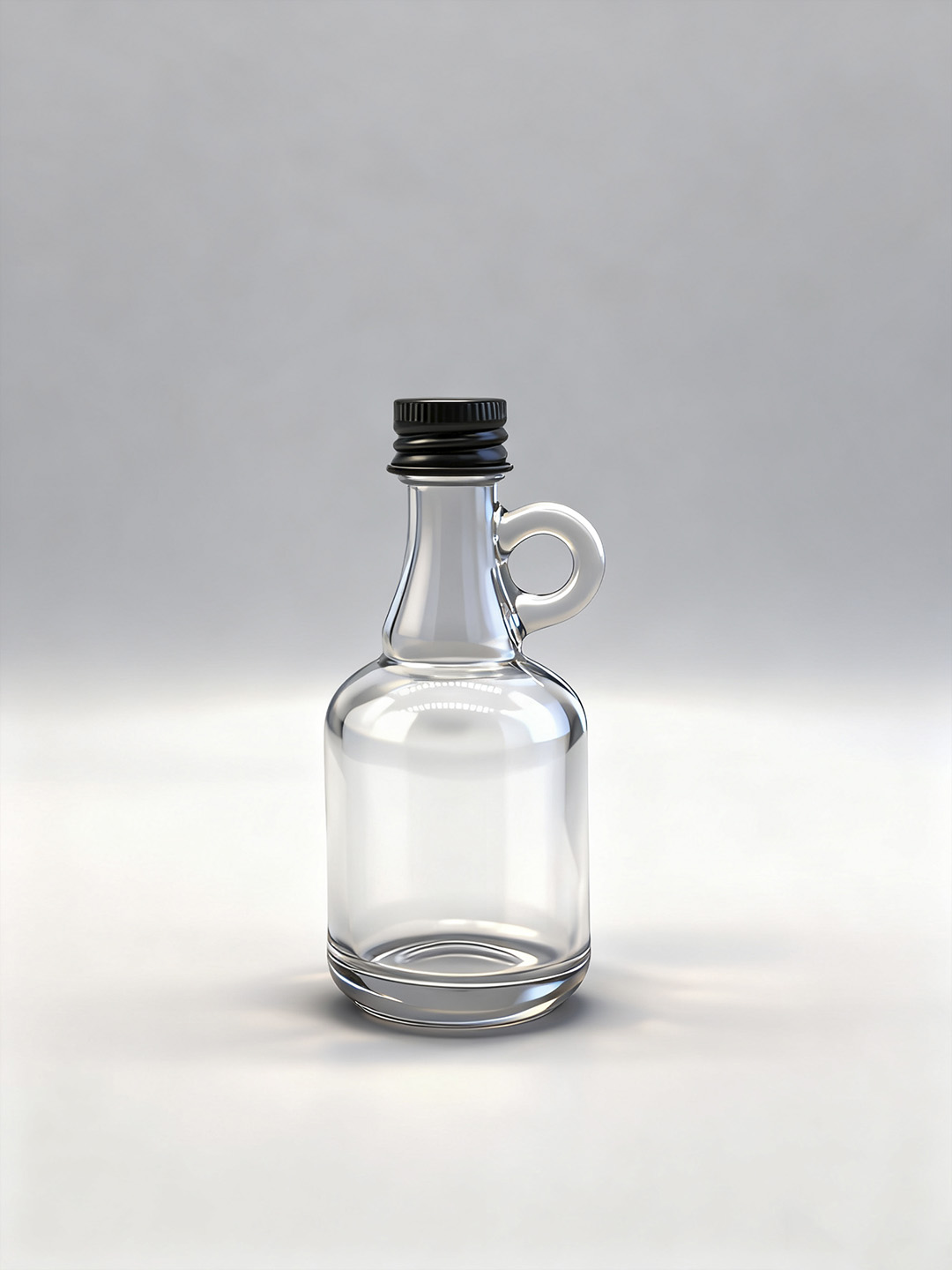 玻璃瓶精修后通透干净