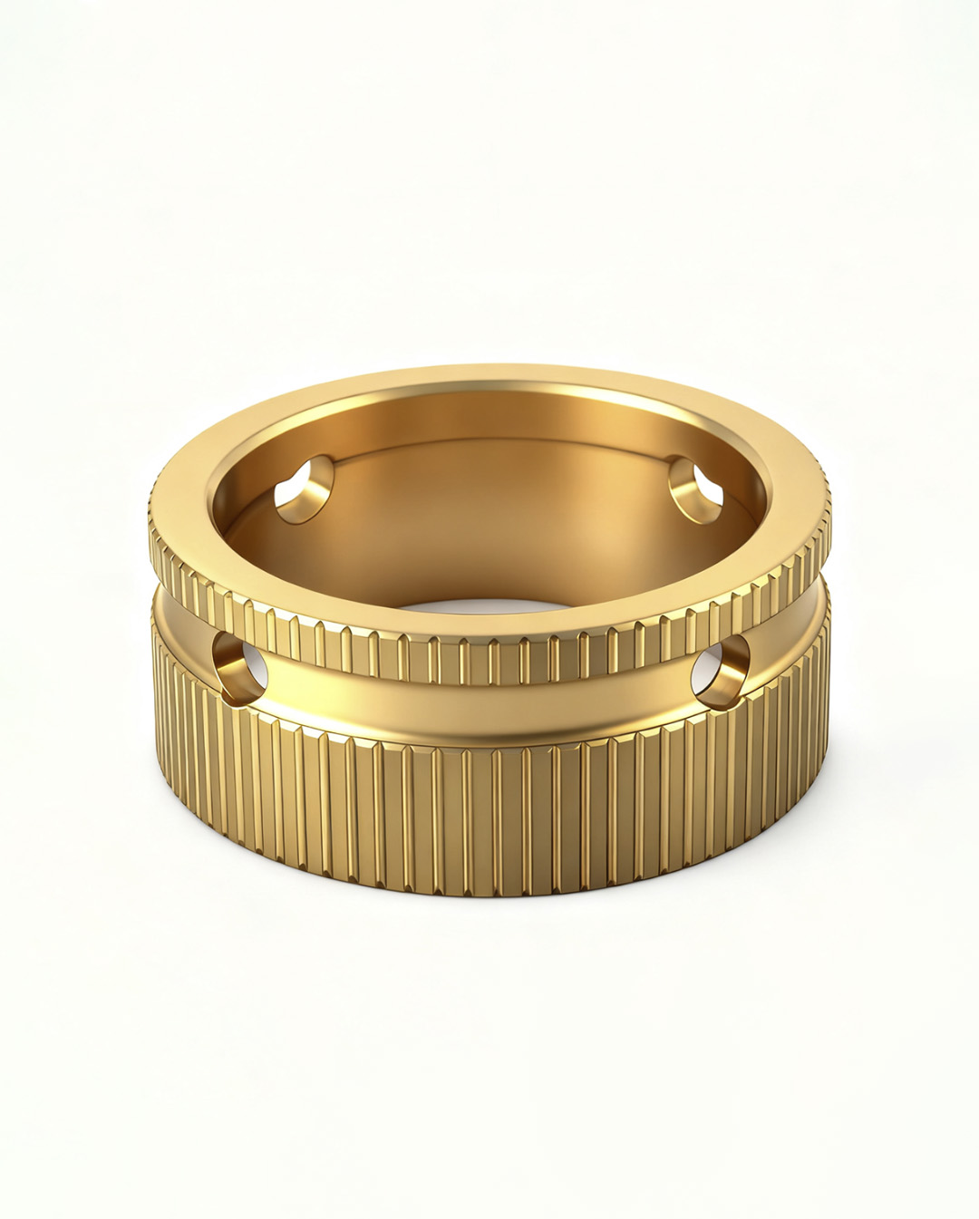 金属配件精修后表面光洁纹理保留