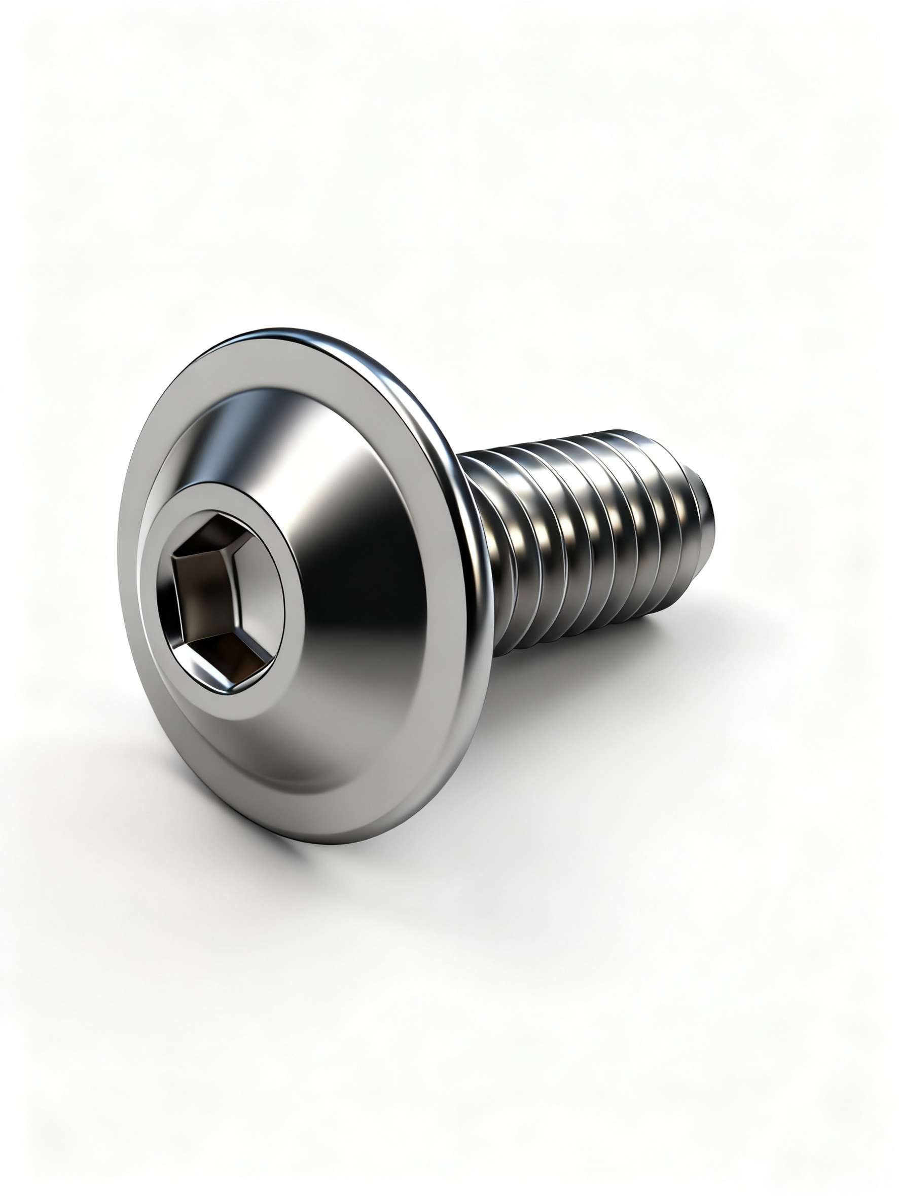 螺丝配件精修后边缘利落