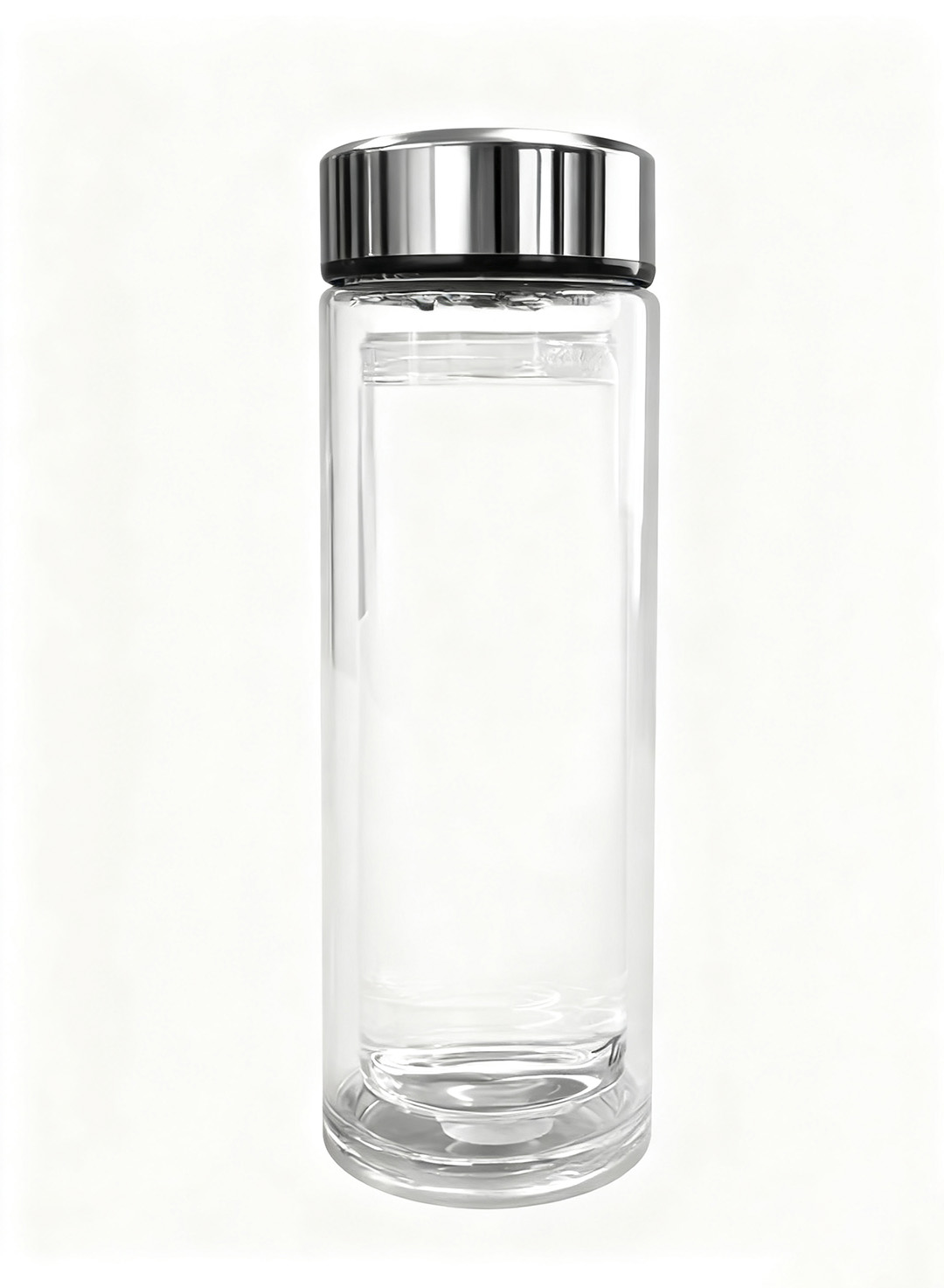 透明玻璃水杯精修后轮廓清晰透明质感保留