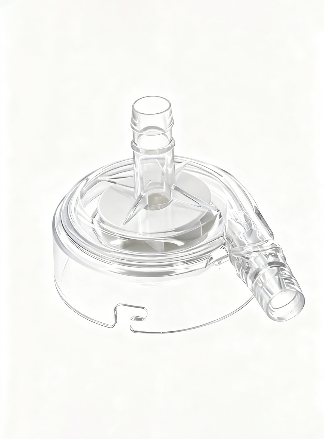 透明配件精修后边缘和结构清晰