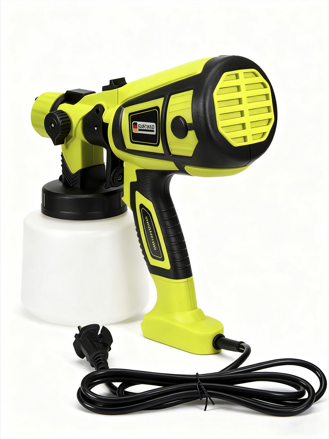 电动喷枪精修后白底干净质感精致