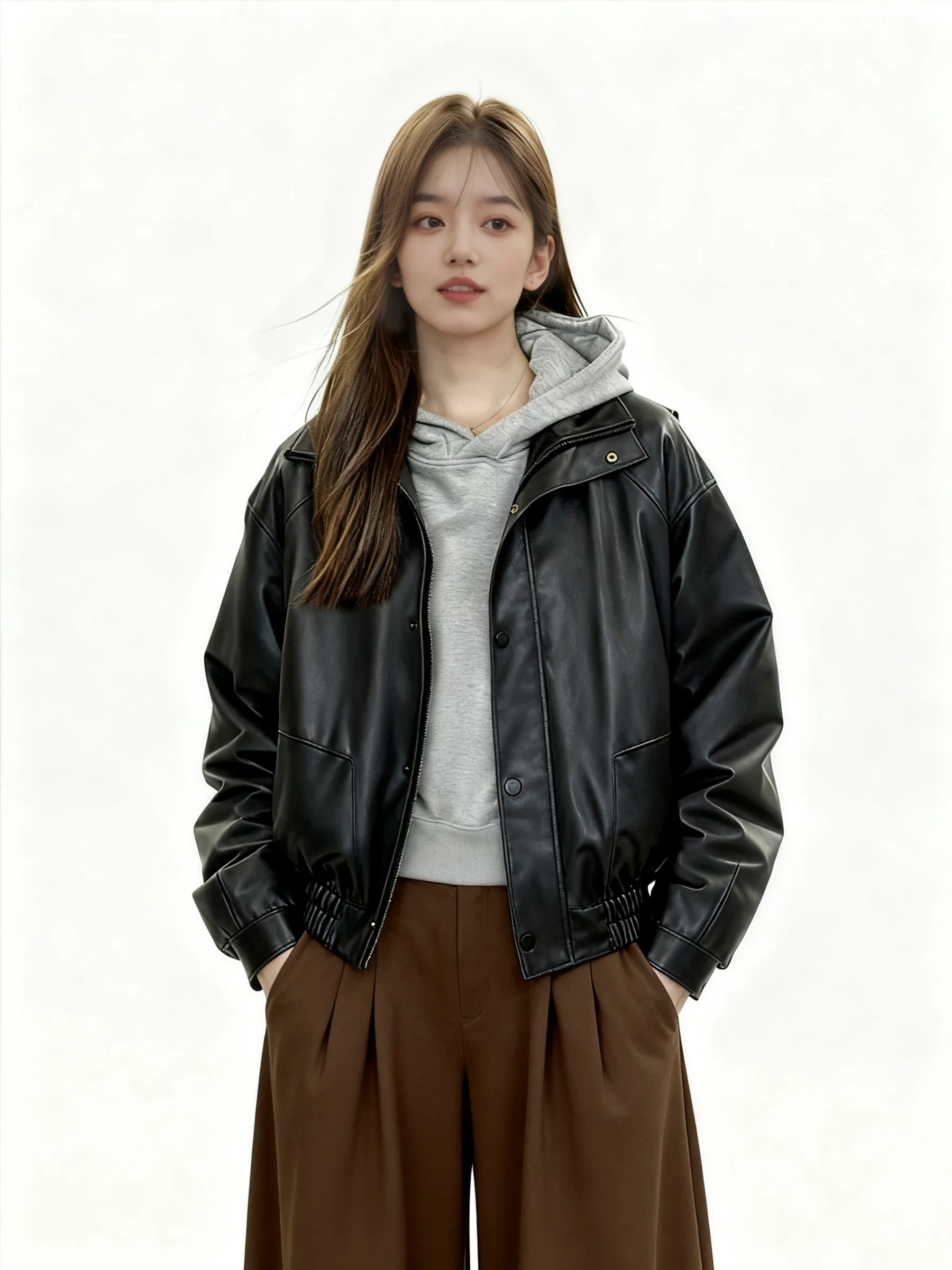 另一款服装上身后