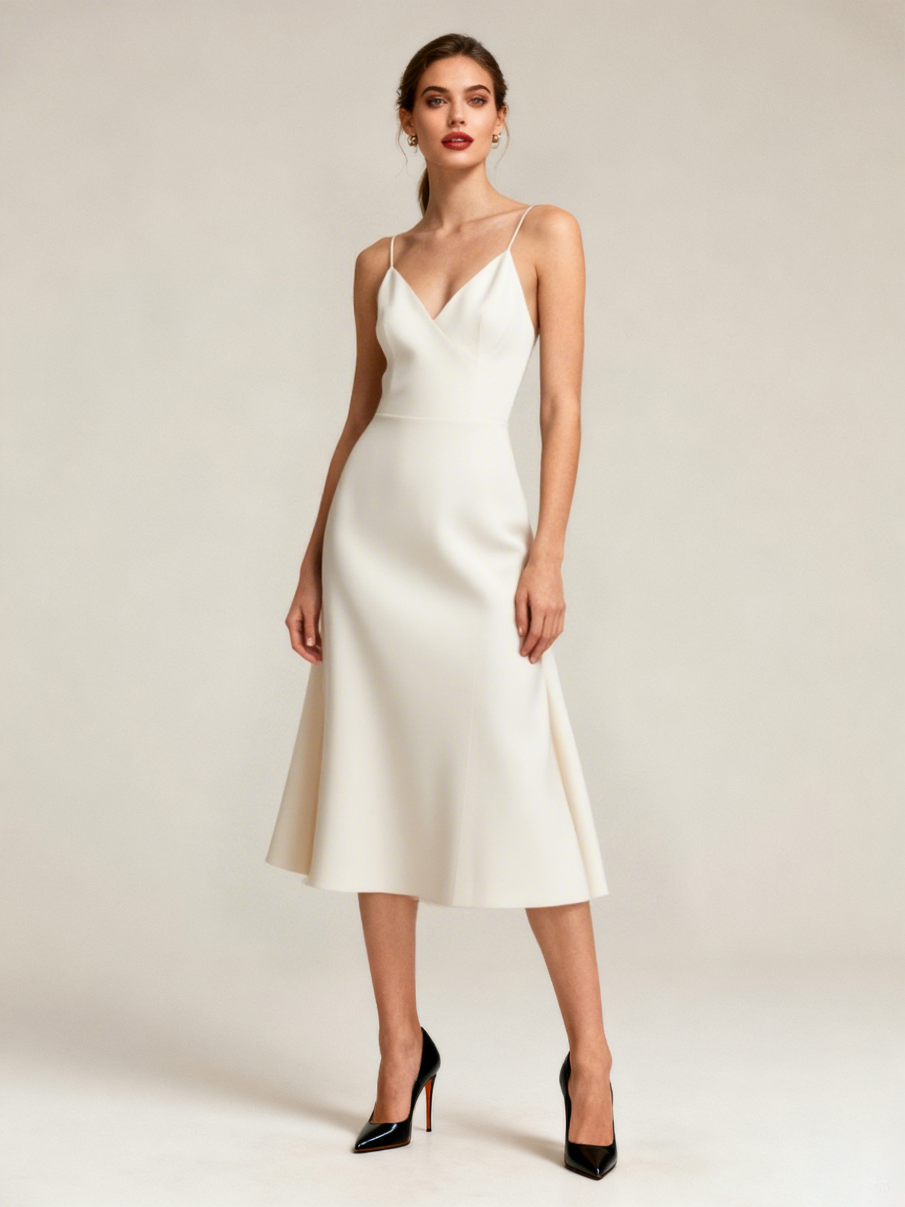 女模特换上裙子效果