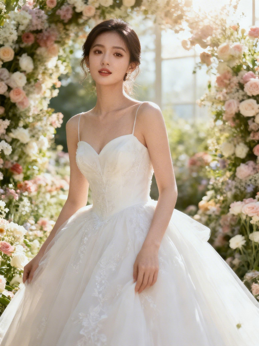 婚纱照水印去除后