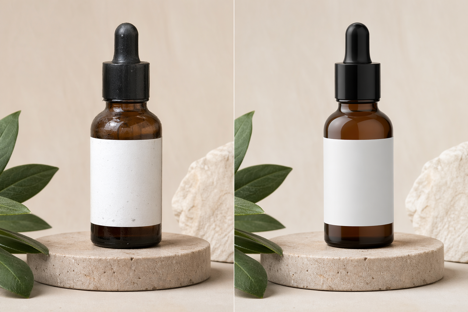 修图前后对比示意