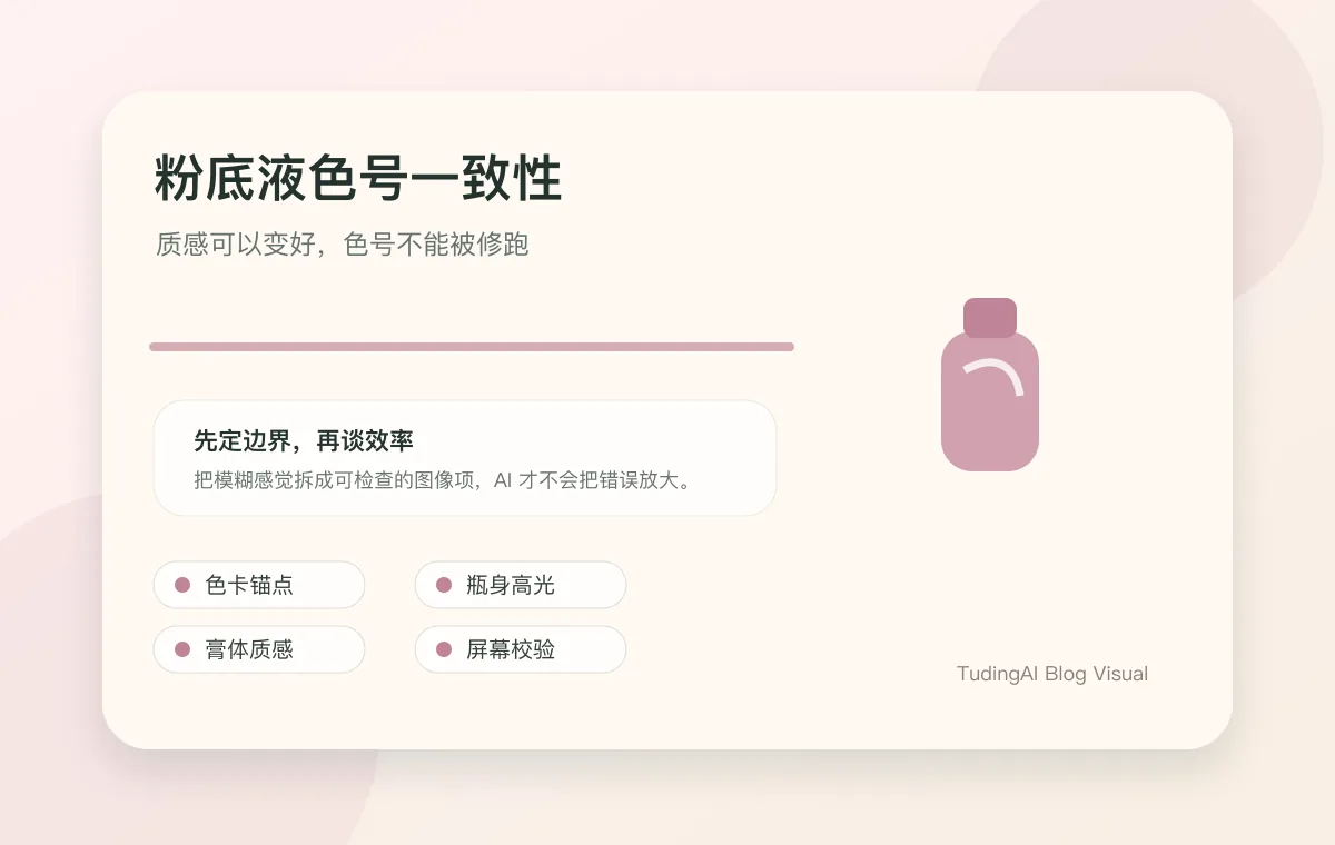 粉底液色号图的质感与色号边界